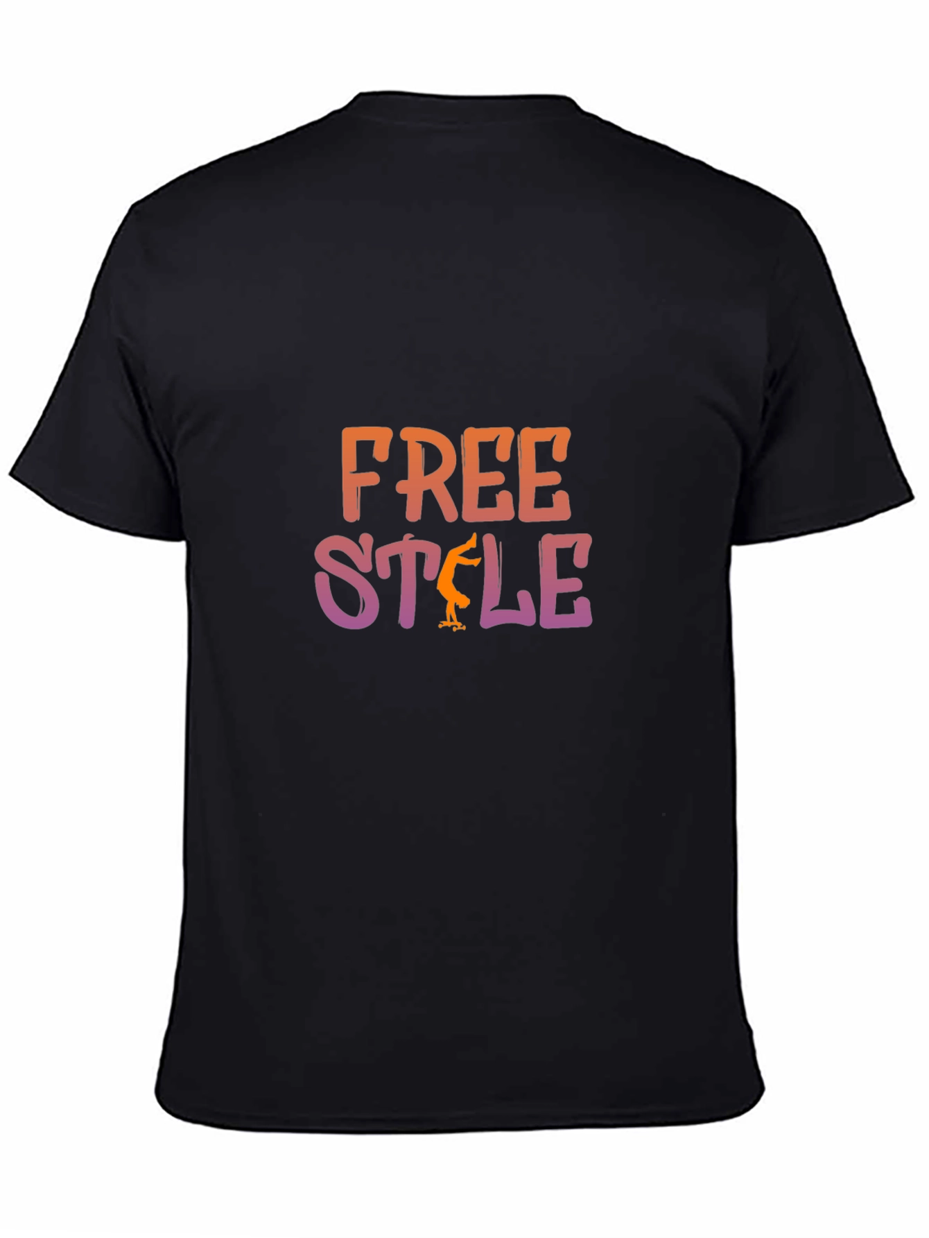 Black Freestyle Skater Graphic Tee - Bold Style, Classic Fit view 4