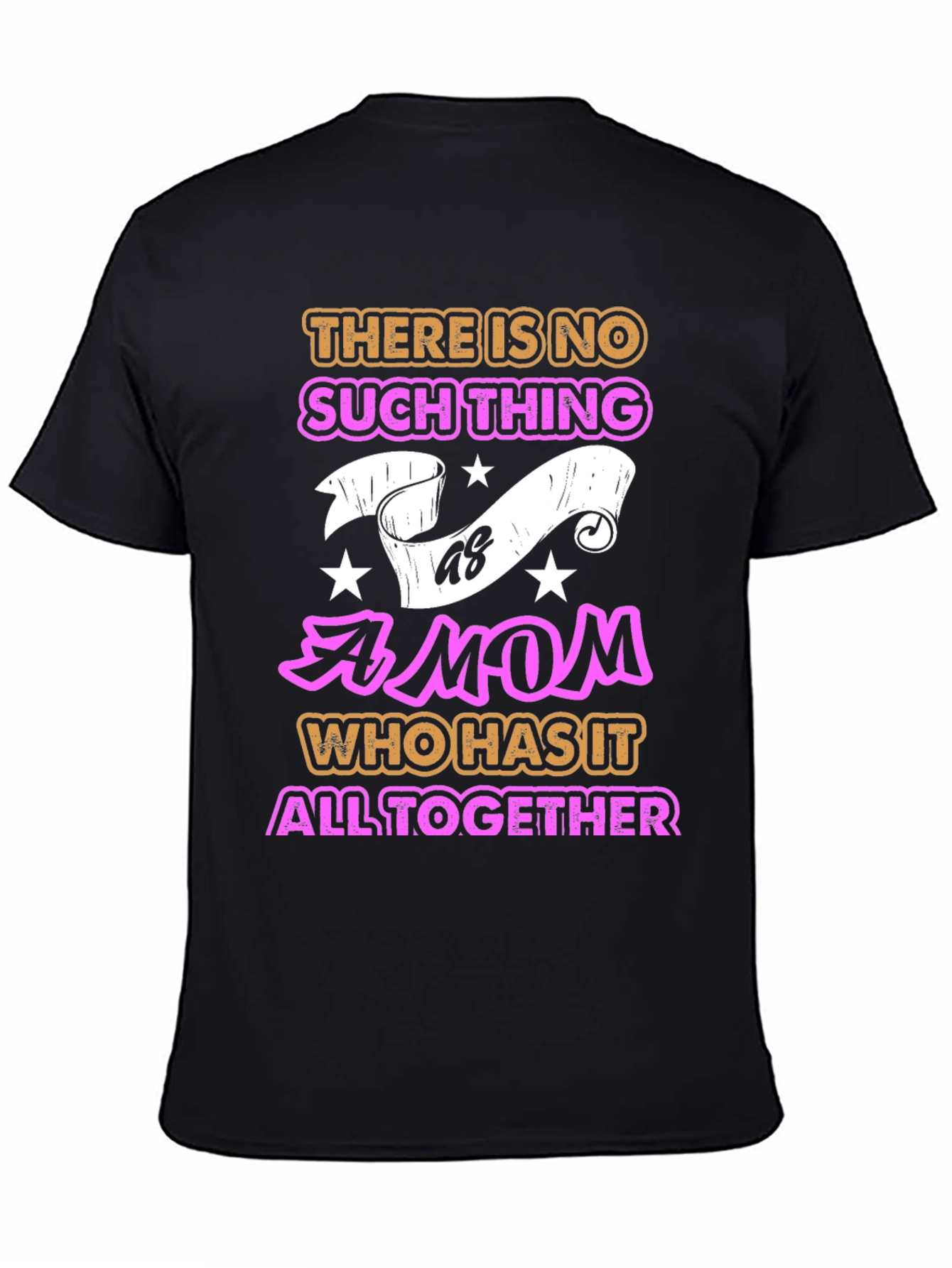Black Funny Mom Graphic Tee - Perfect Mother's Day Gift view 4