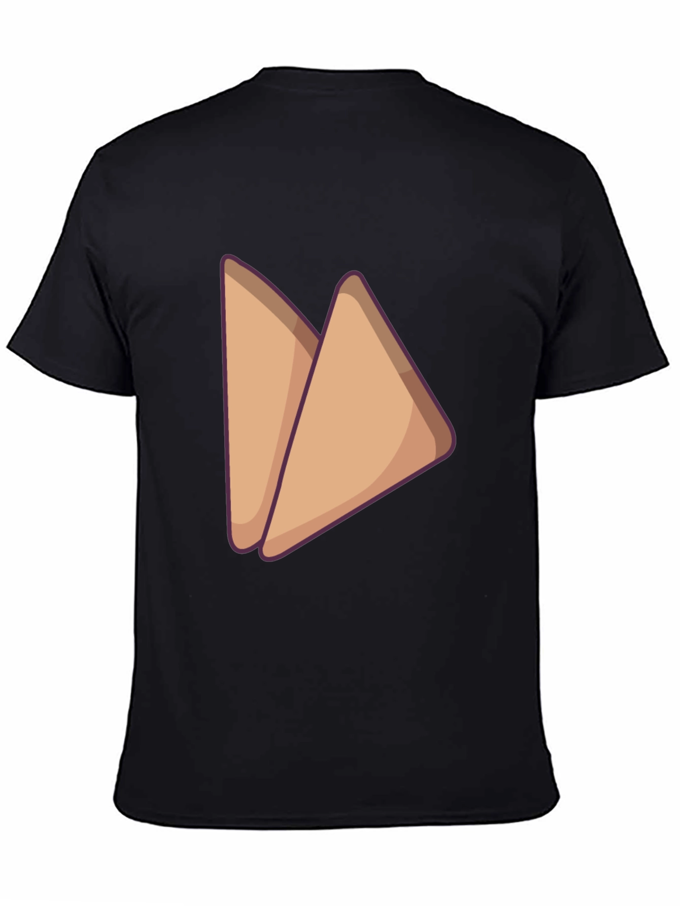 Black Sandwich Graphic Tee - Casual Black T-Shirt view 4