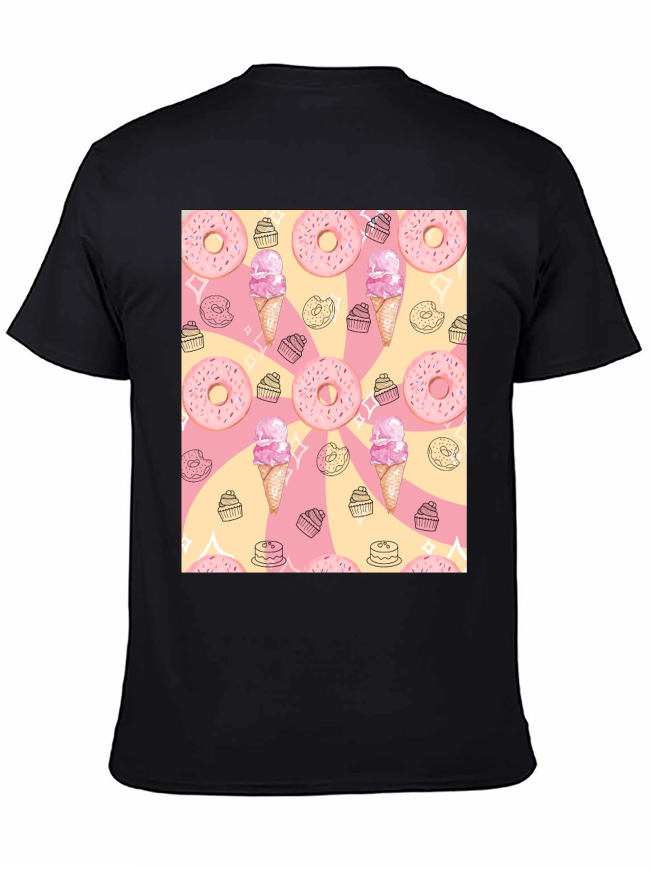 Sweet Treats T-Shirt - Donut & Ice Cream Design - 4