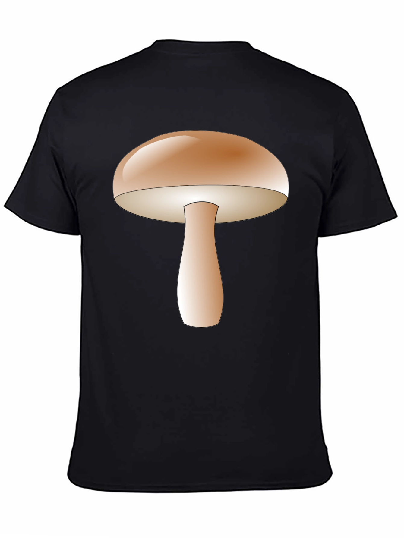 Black Mushroom Graphic Tee - Unique Design view 4
