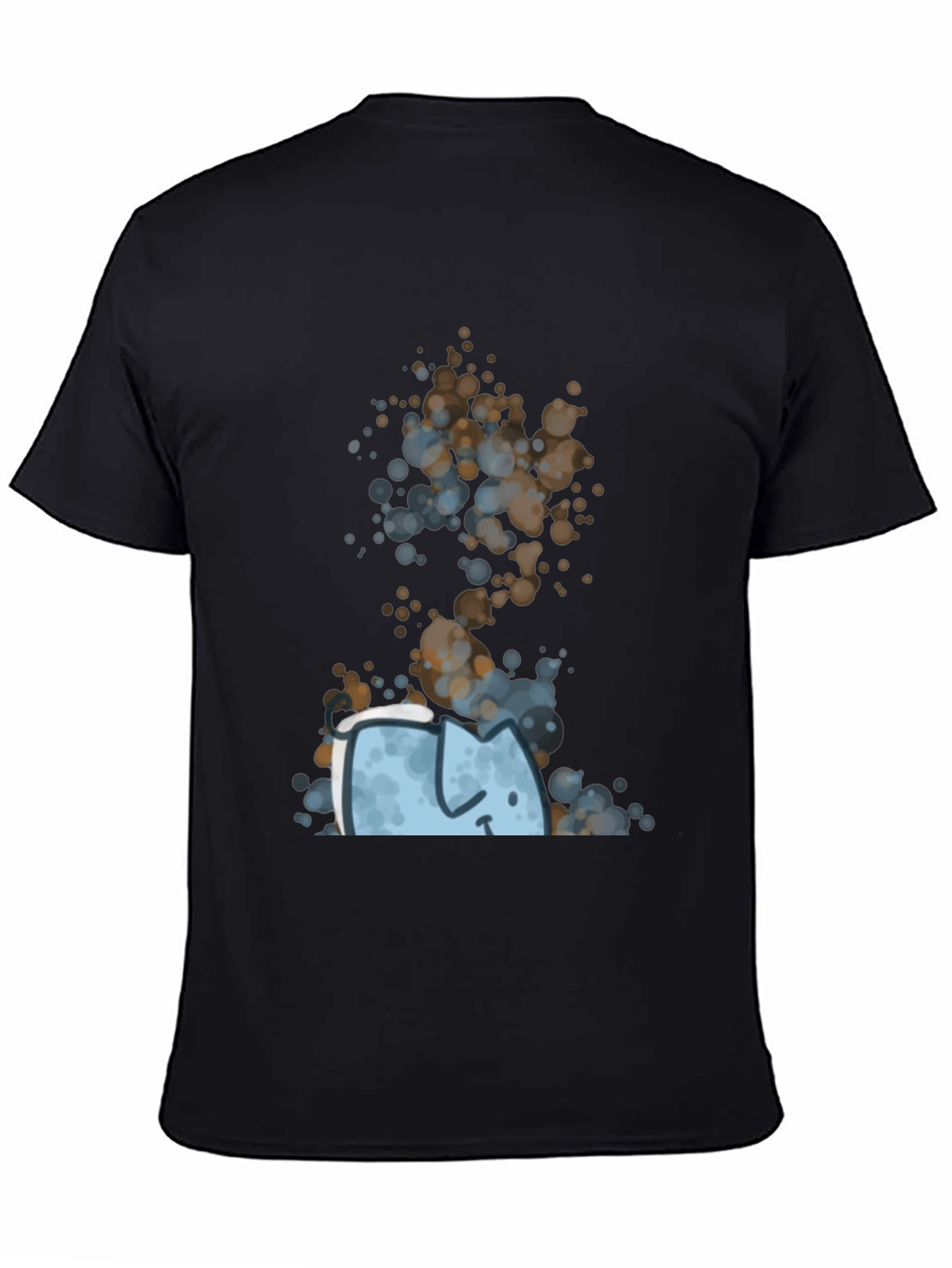 Black Abstract Cat Graphic Tee - Unique Style view 4