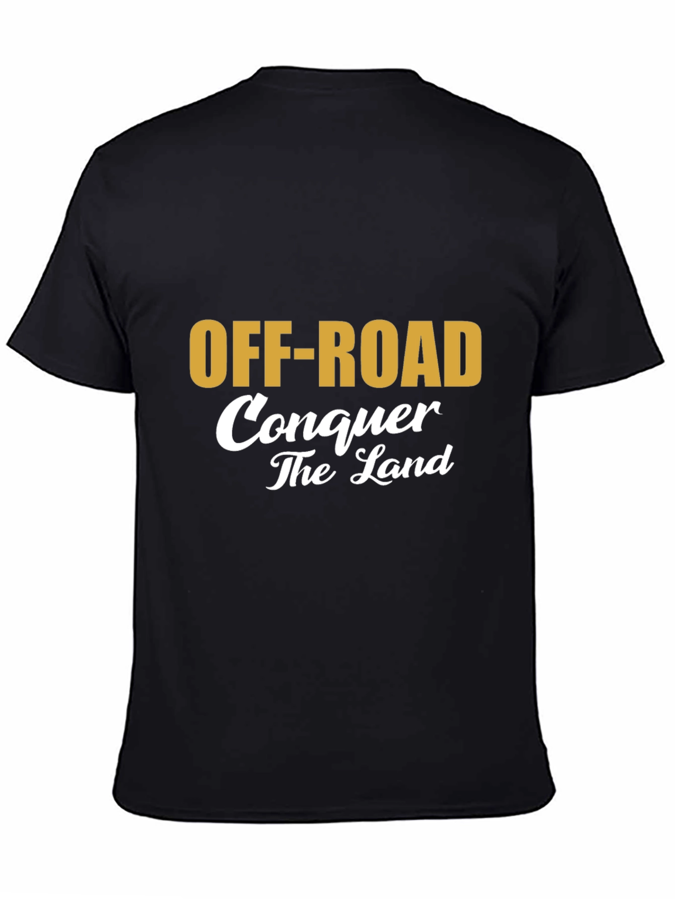 Black Off-Road Conquer the Land Black T-Shirt view 4