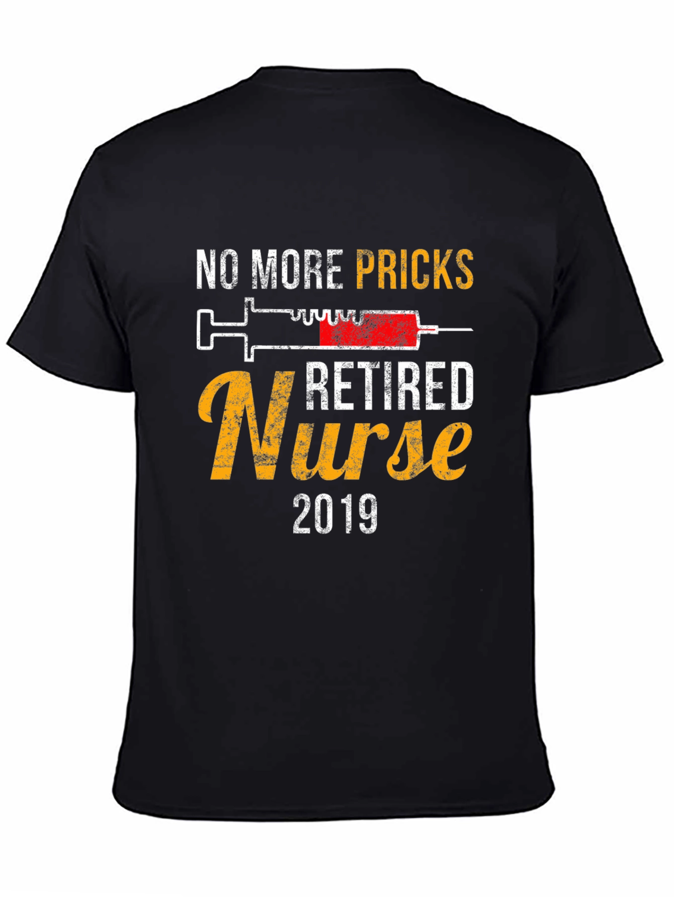 Black Retired Nurse 2019 T-Shirt view 4