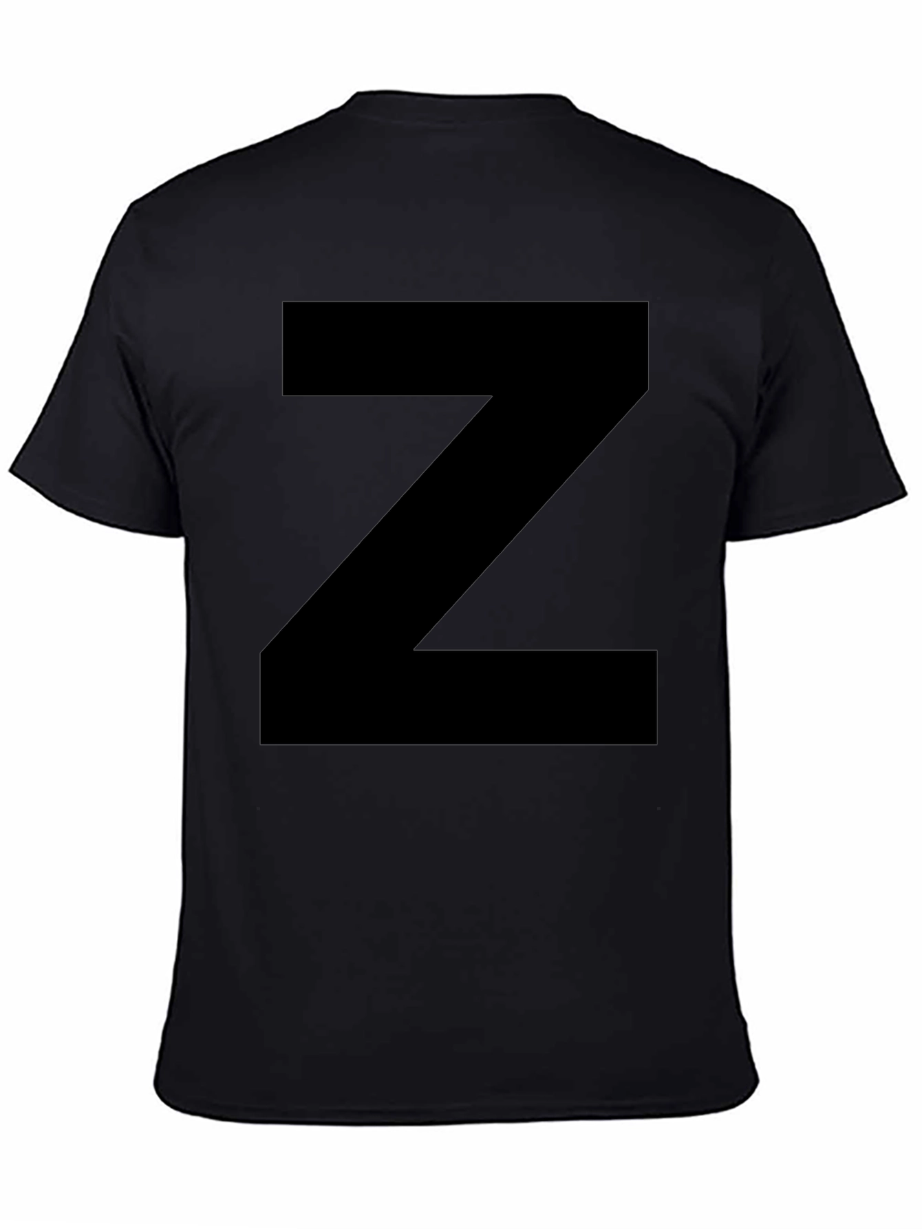 Black Bold Black Z T-Shirt - Statement Tee view 4