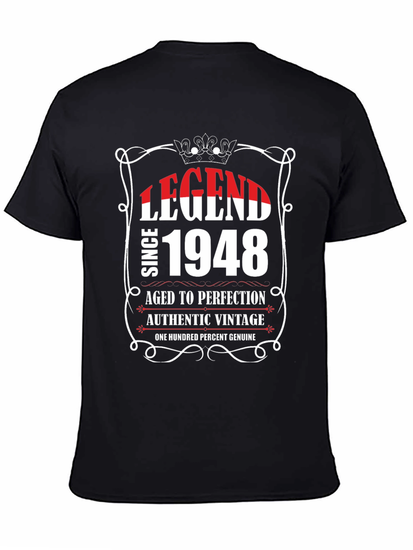 Black Legend Since 1948 Black T-Shirt view 4