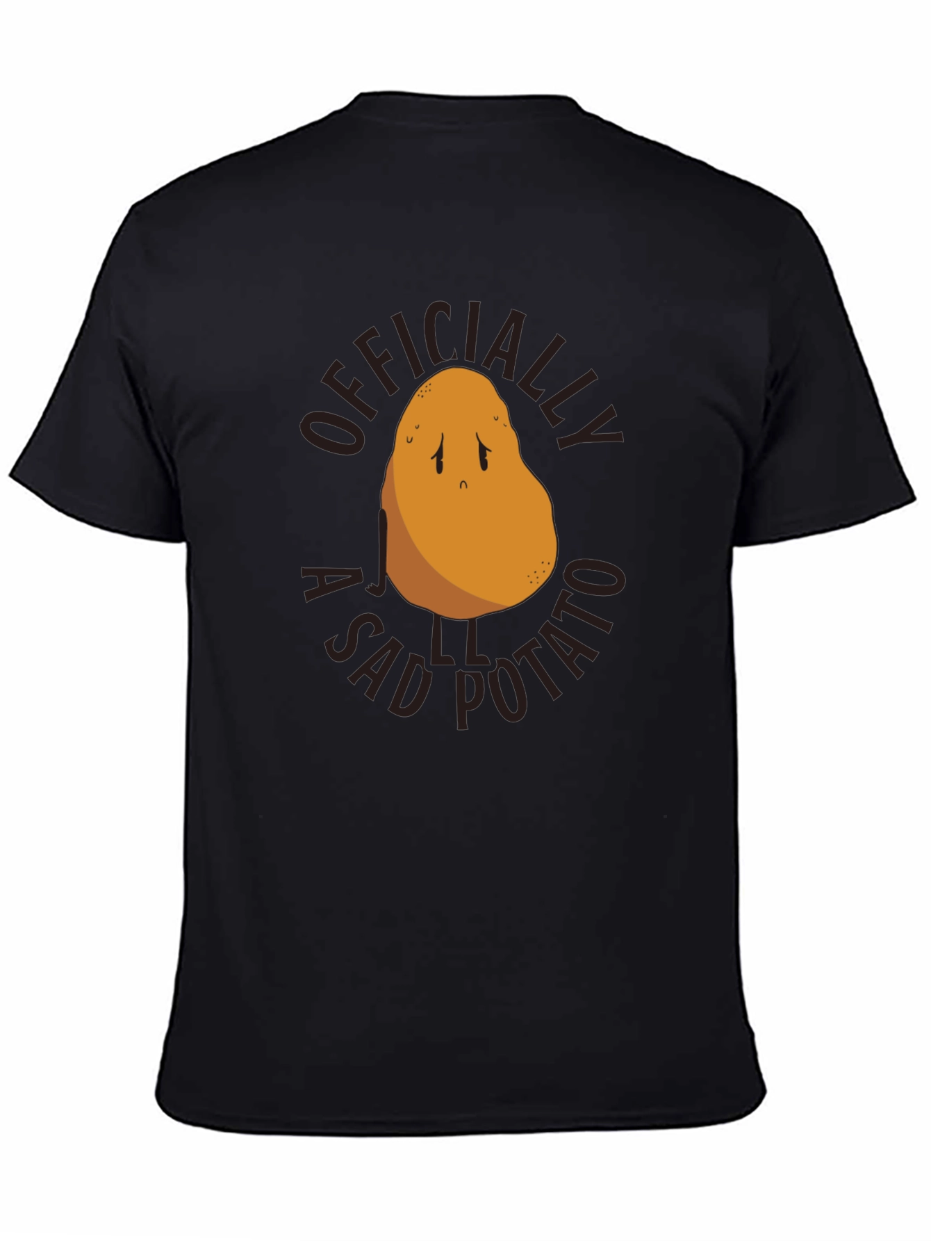 Black Officially a Sad Potato T-Shirt view 4