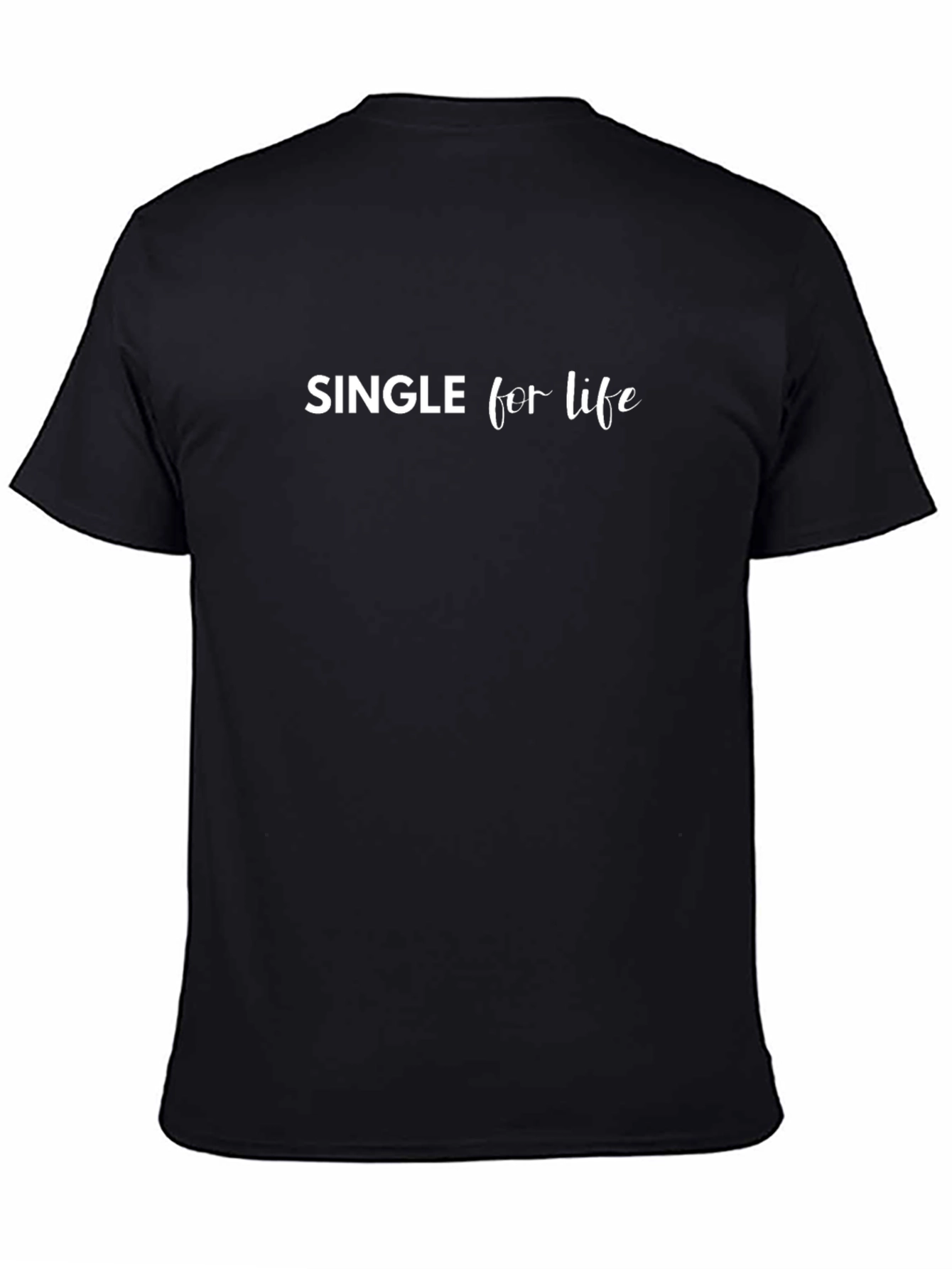 Black Single for Life Graphic Tee - Black view 4