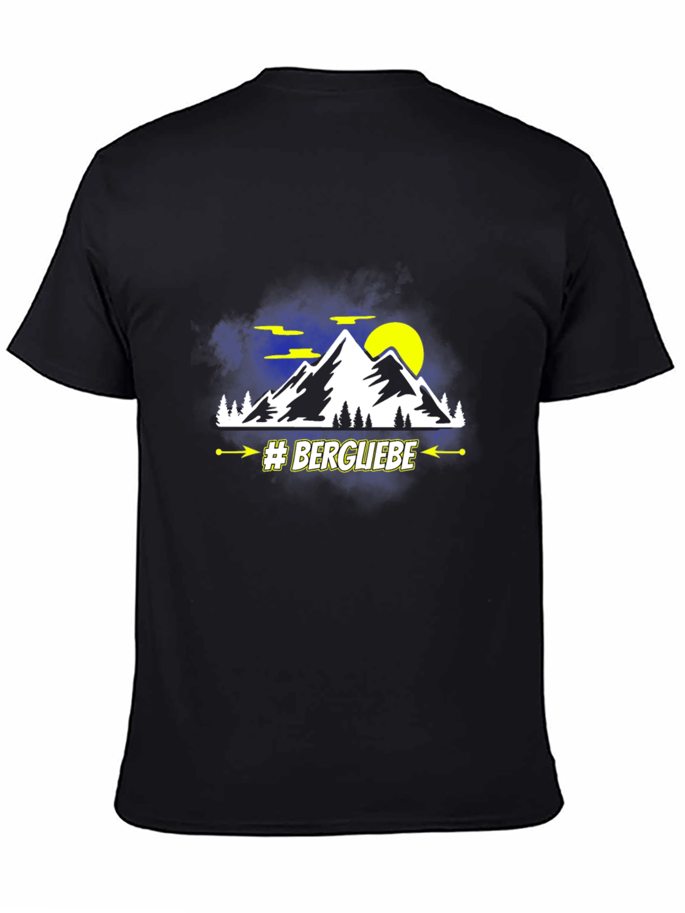 Black Bergliebe Mountain Graphic T-Shirt view 4