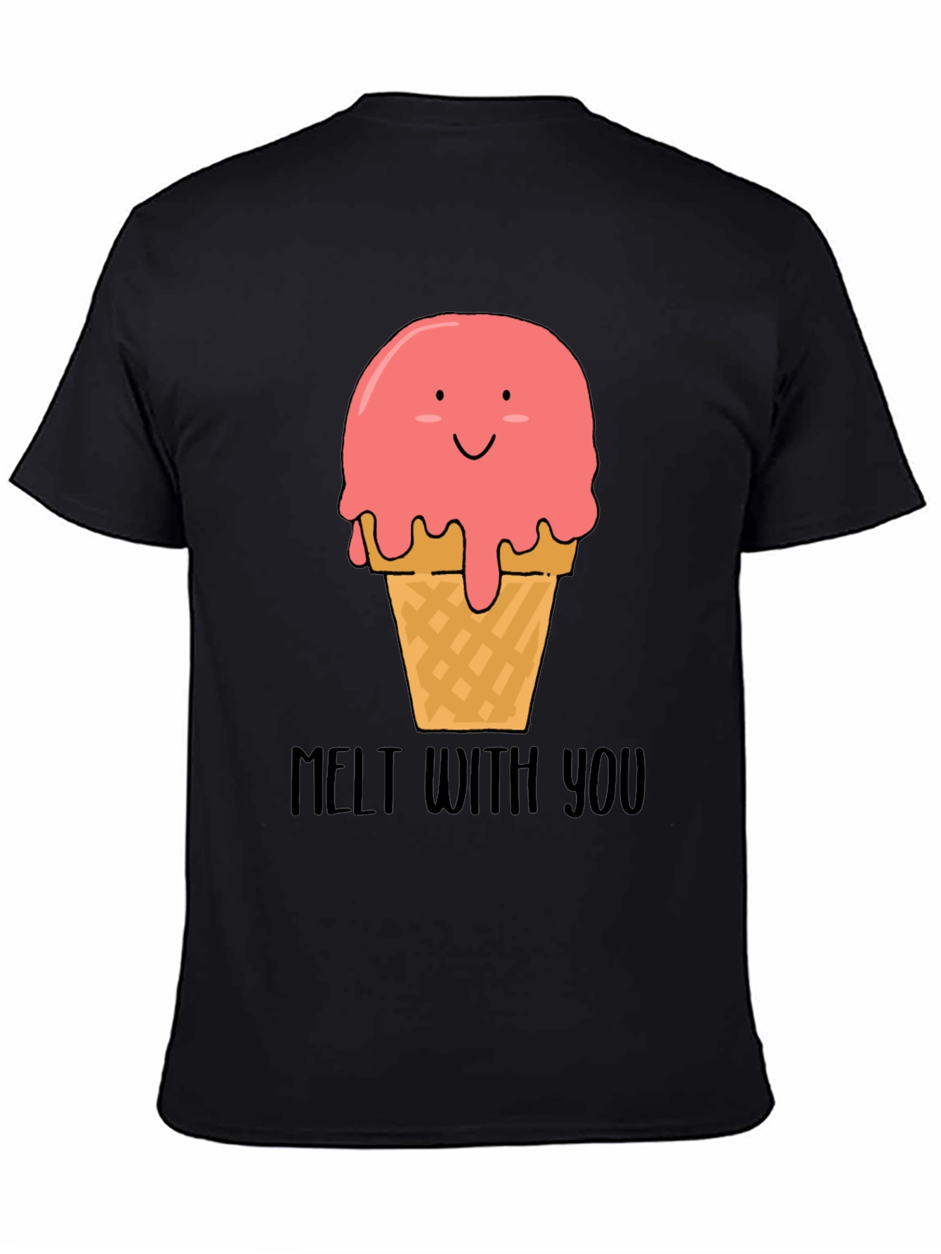 Black Melt With You Ice Cream Graphic Tee view 4