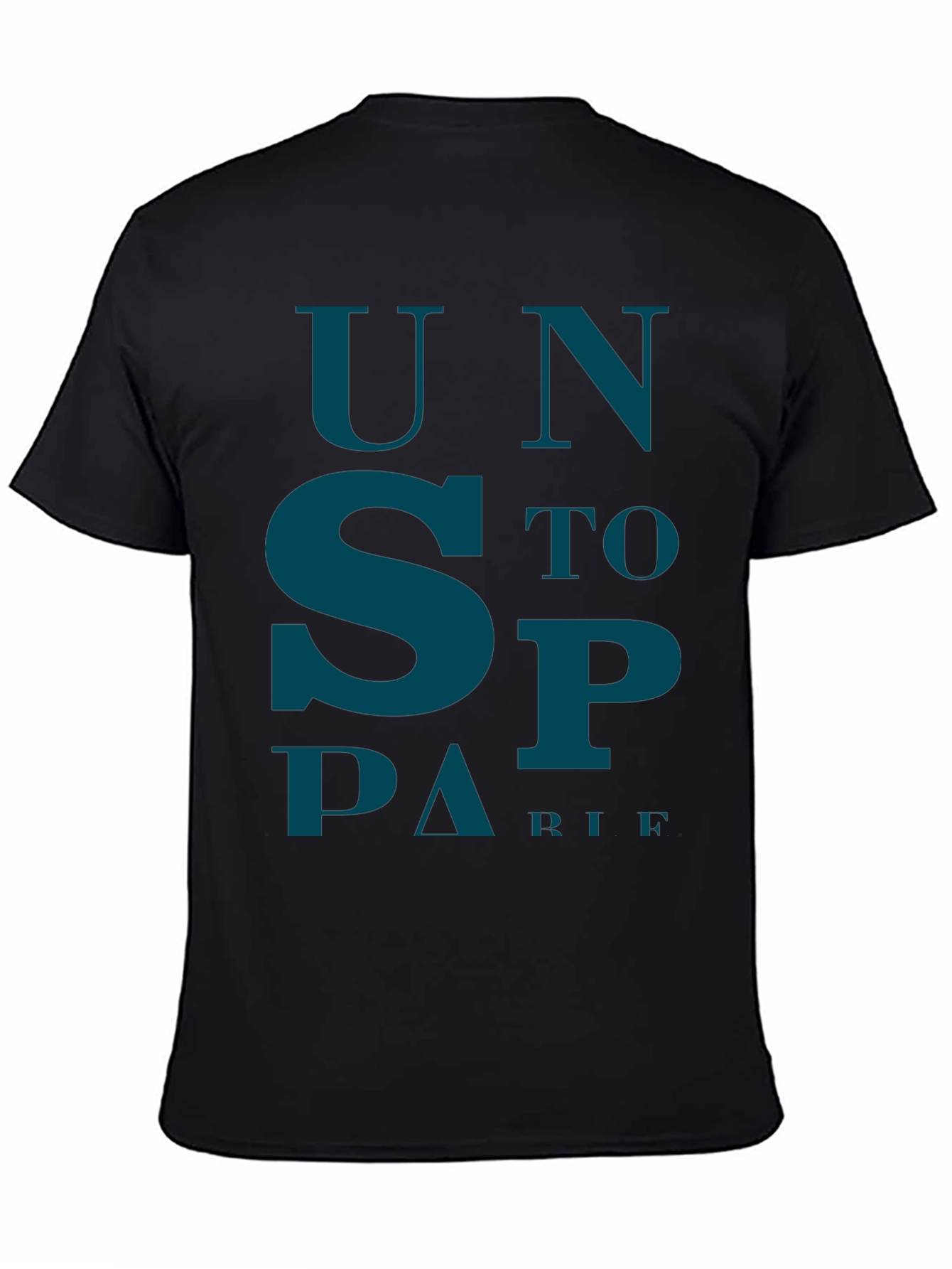 Black Unstoppable Graphic Print Tee - Black view 4
