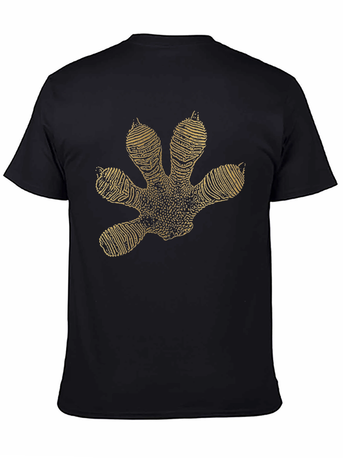 Black Gecko Footprint Graphic Tee - Black view 4