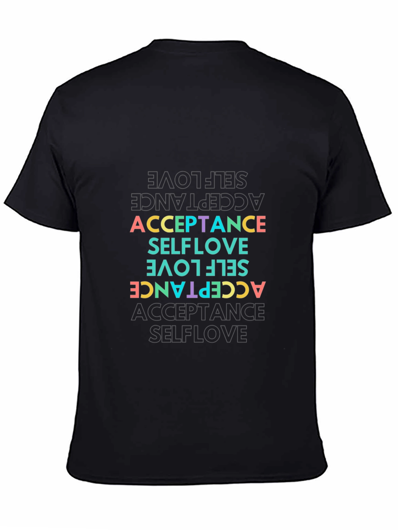 Black Self-Love Acceptance Graphic Tee view 4