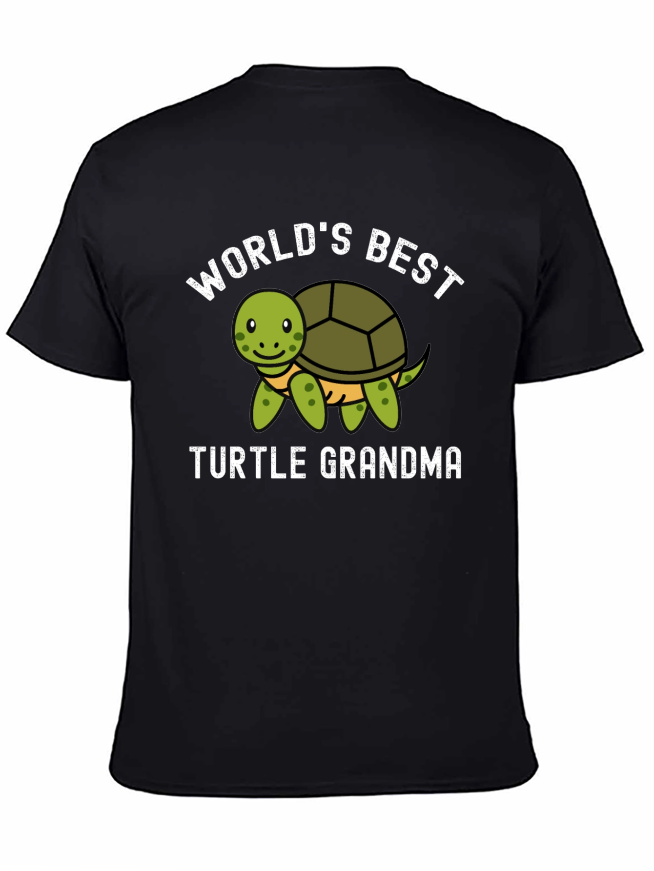 Black World's Best Turtle Grandma T-Shirt view 4