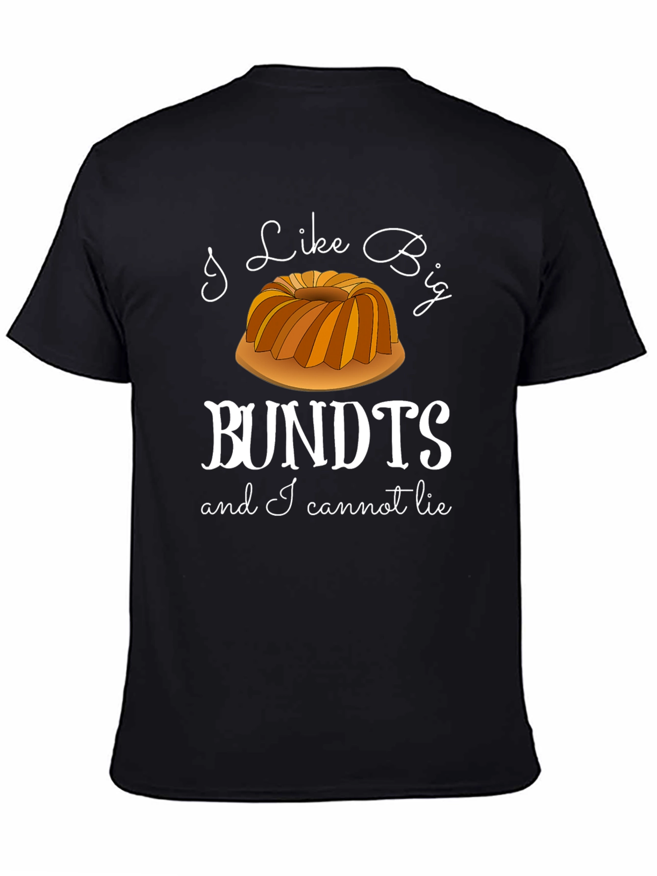 Black I Like Big Bundts T-Shirt - Funny Baker Tee view 4