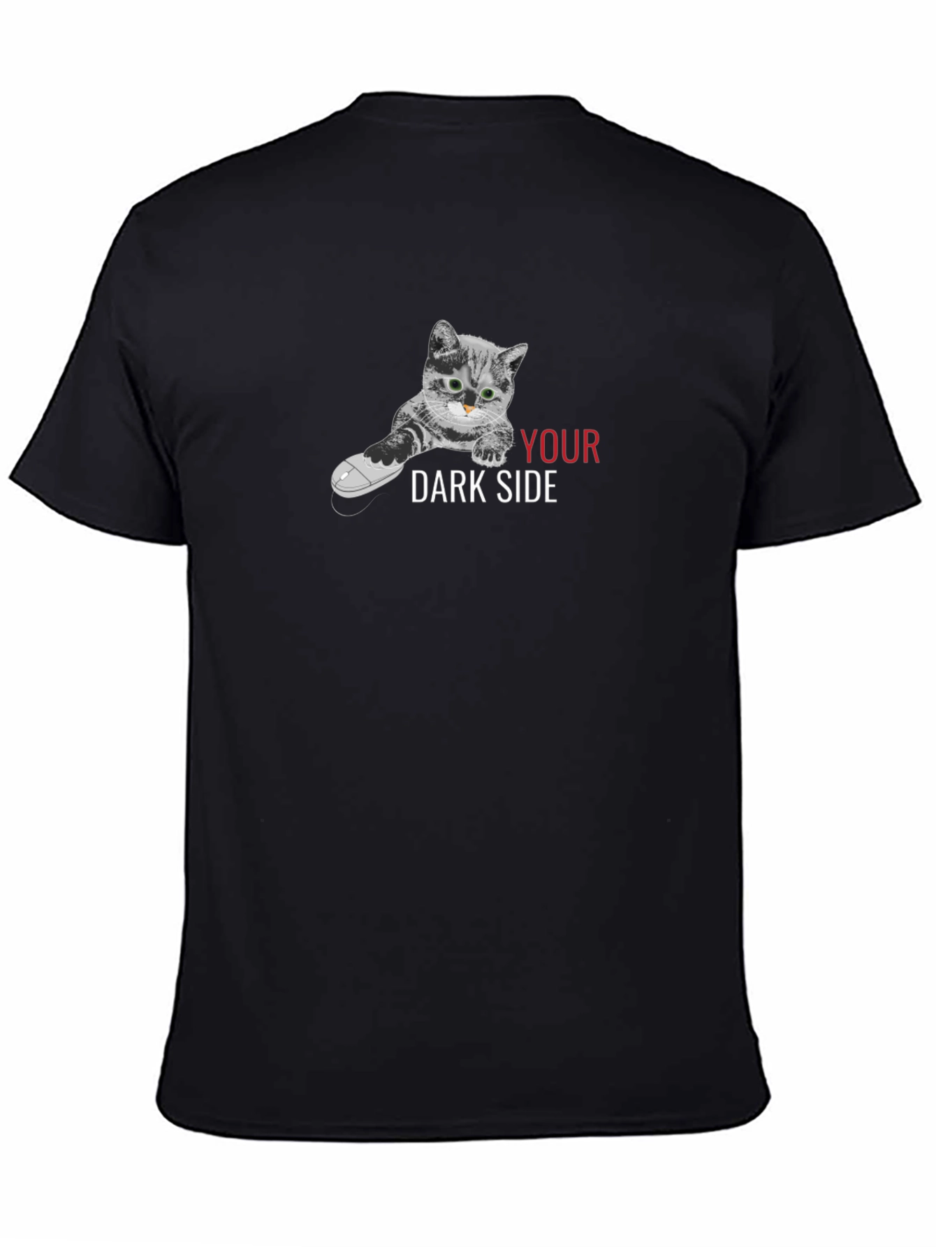 Black Cat Your Dark Side Graphic T-Shirt view 4