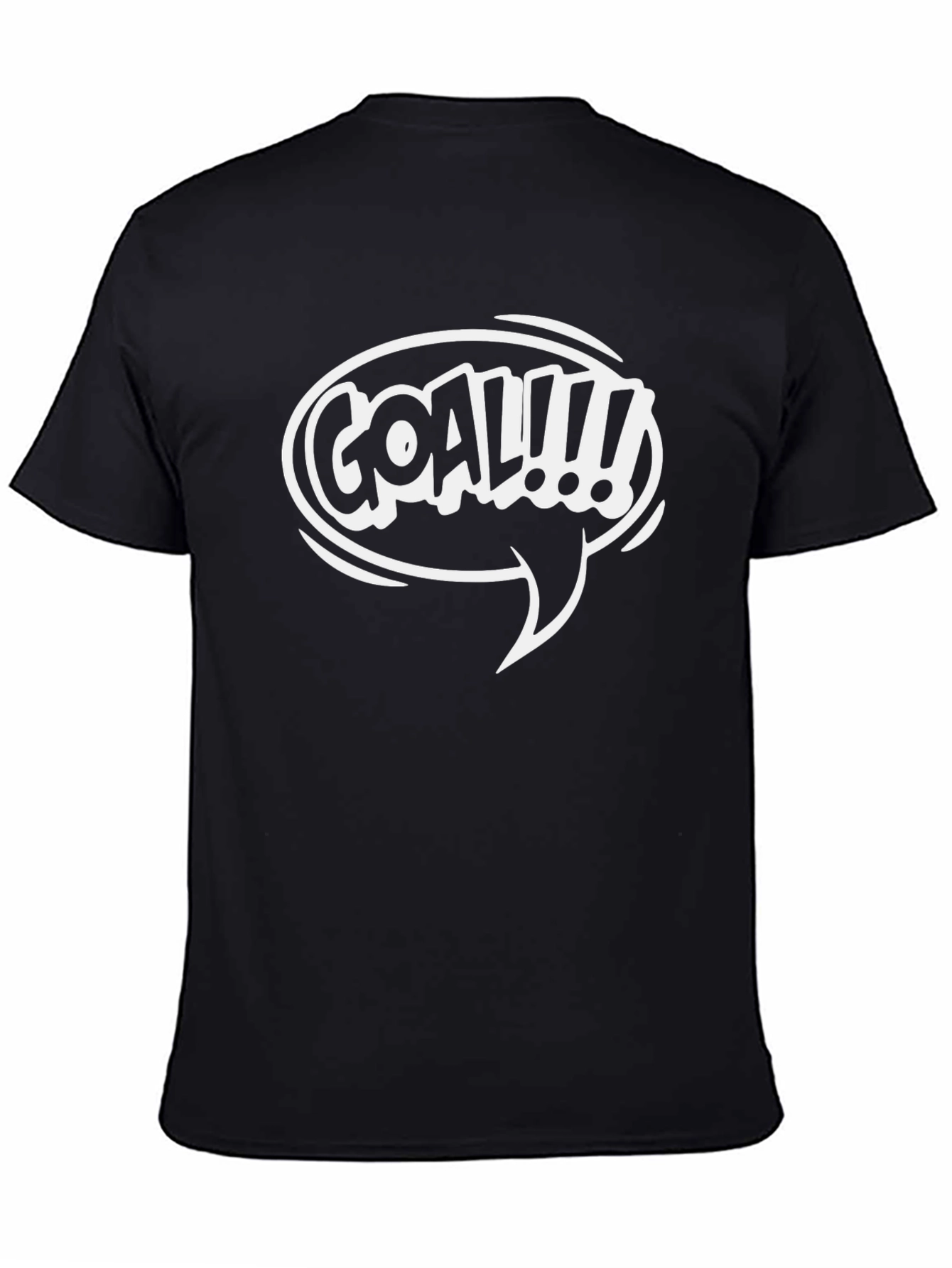 Black Goal! Graphic Print Crew Neck T-Shirt view 4