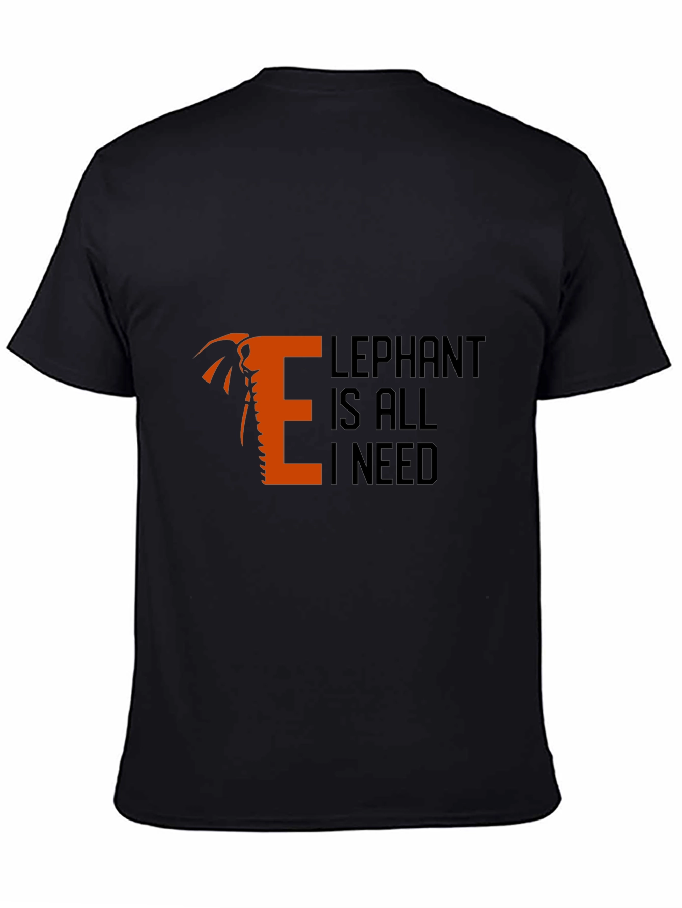 Black Elephant Is All I Need Graphic Tee view 4
