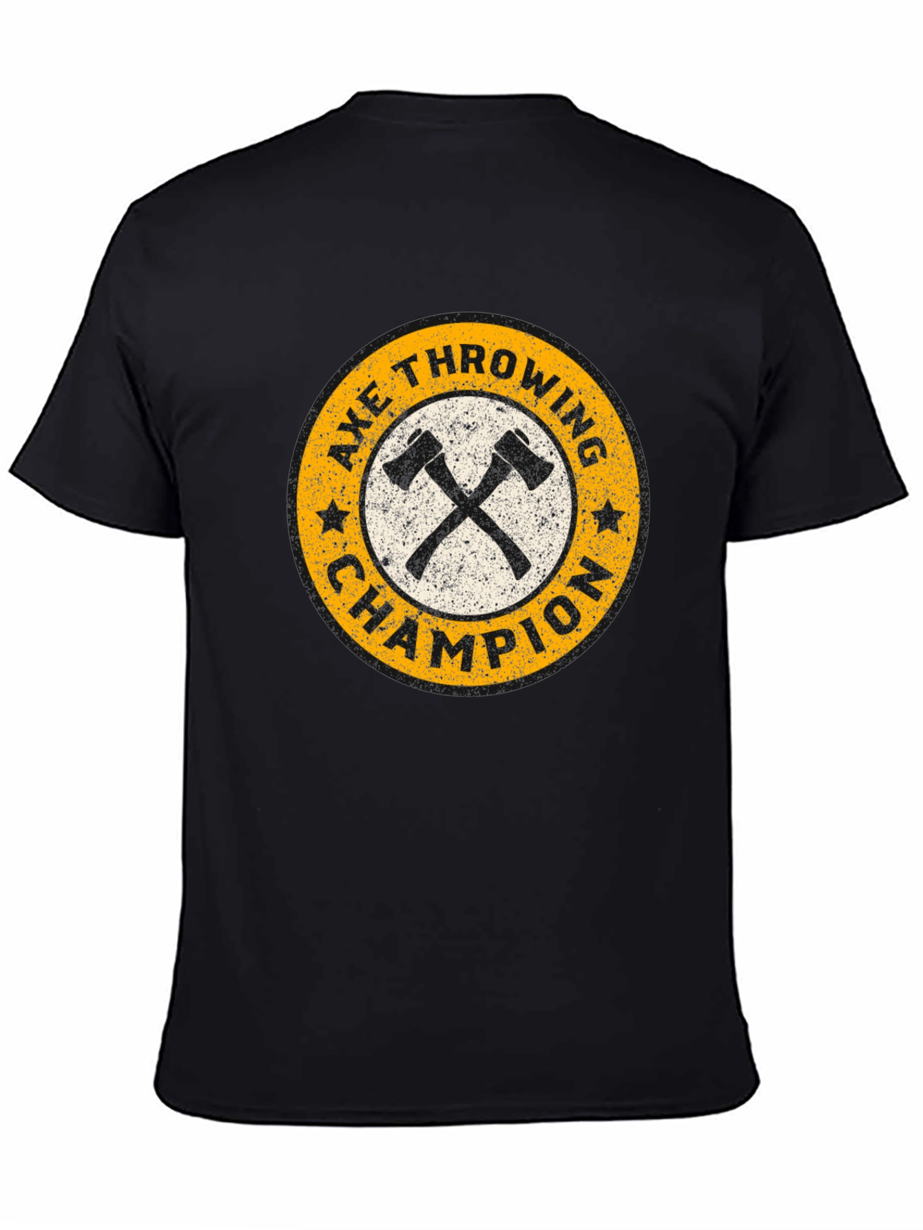 Black Axe Throwing Champion Graphic T-Shirt view 4