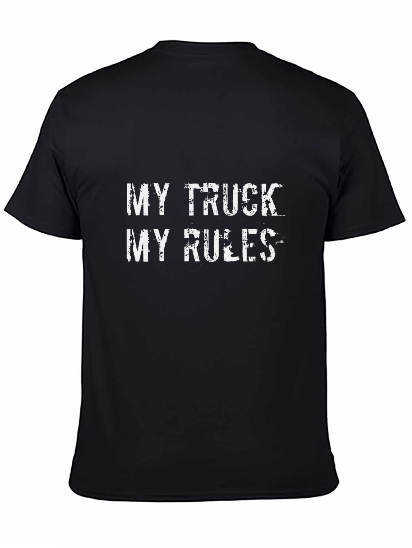 Black My Truck My Rules Graphic Tee - Black view 4