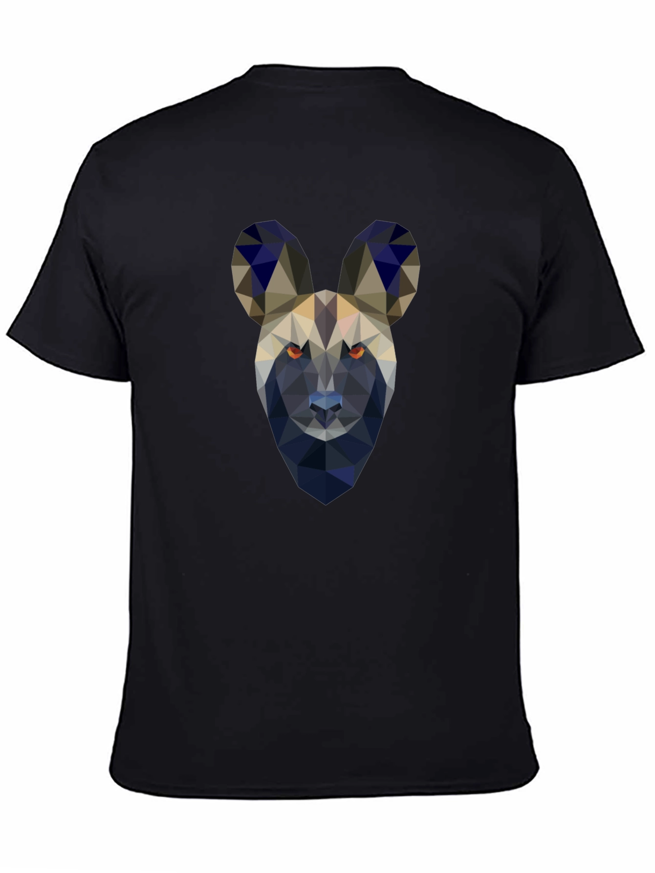 Black Geometric Painted Dog T-Shirt view 4