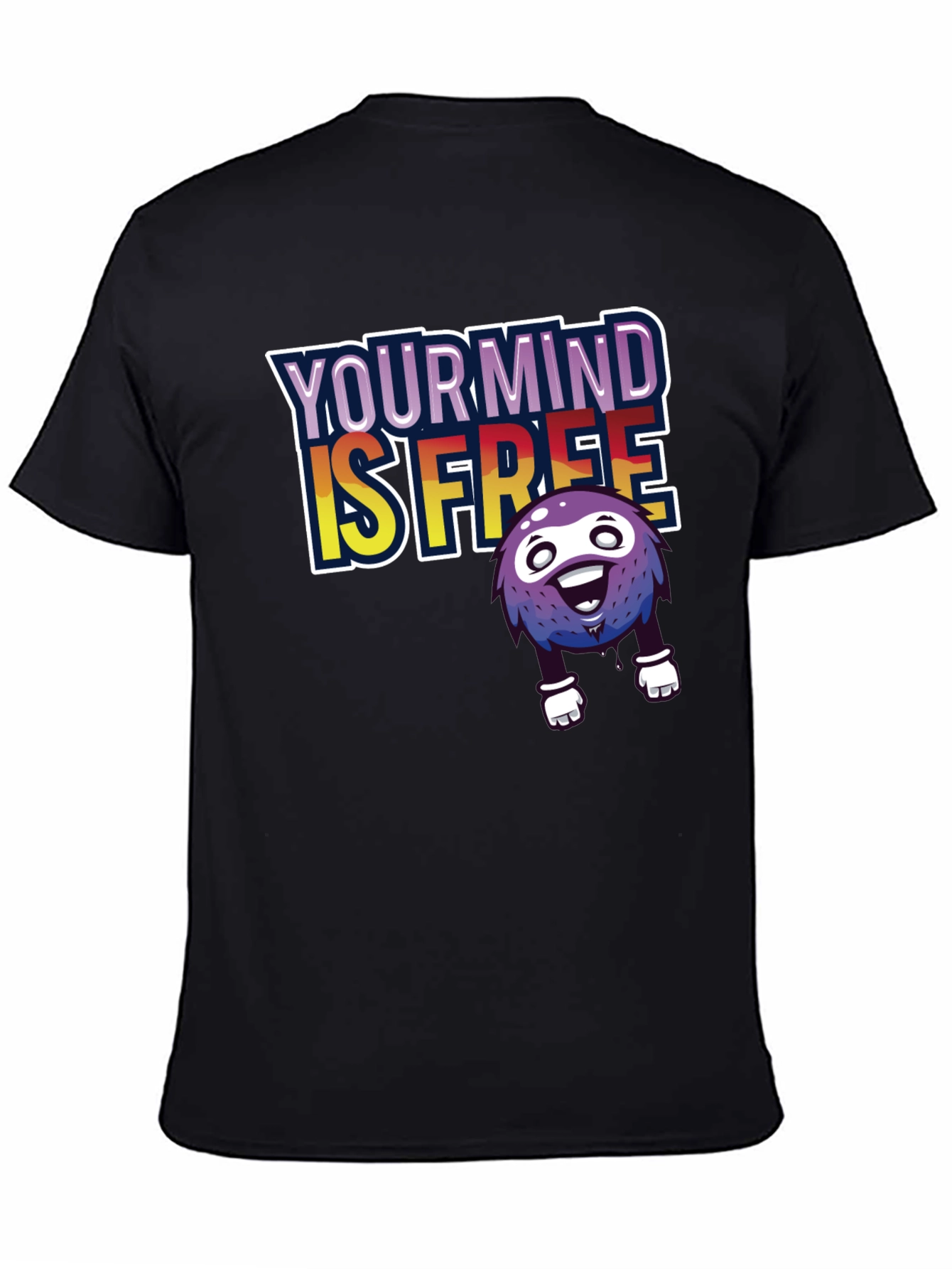 Black Your Mind Is Free Graphic Tee view 4