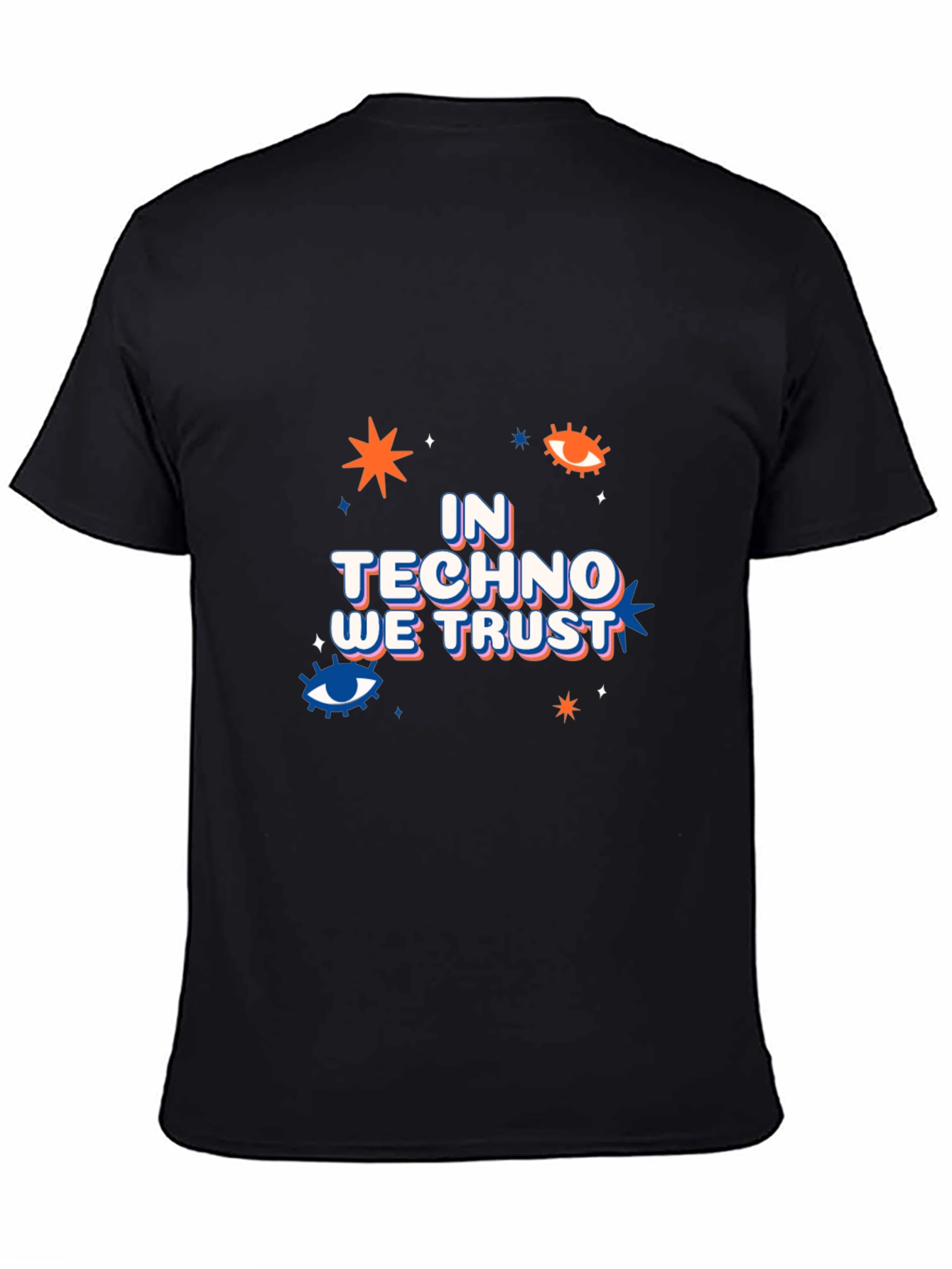 Black In Techno We Trust Graphic Tee view 4