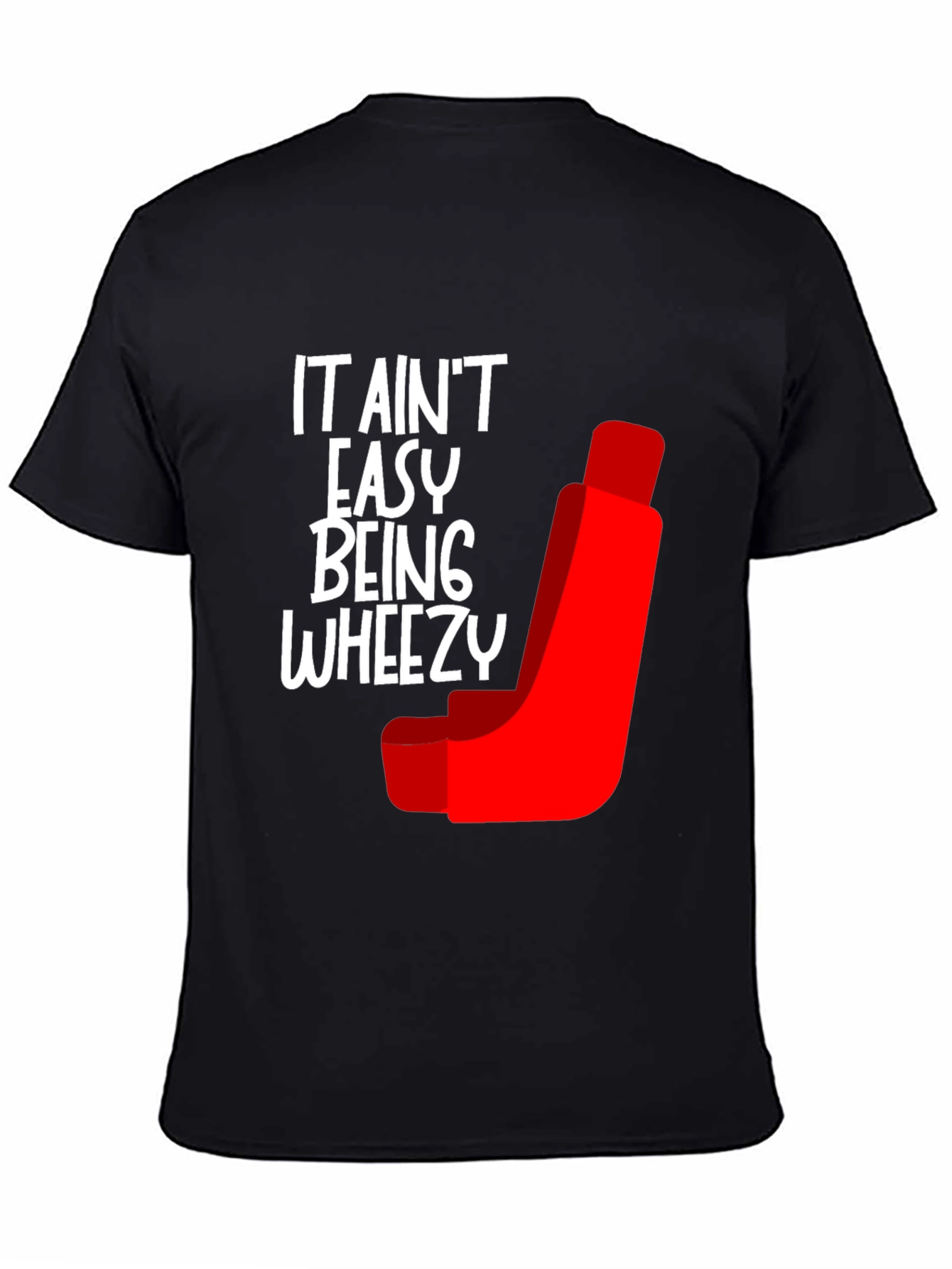 Black It Ain't Easy Being Wheezy Graphic Tee view 4