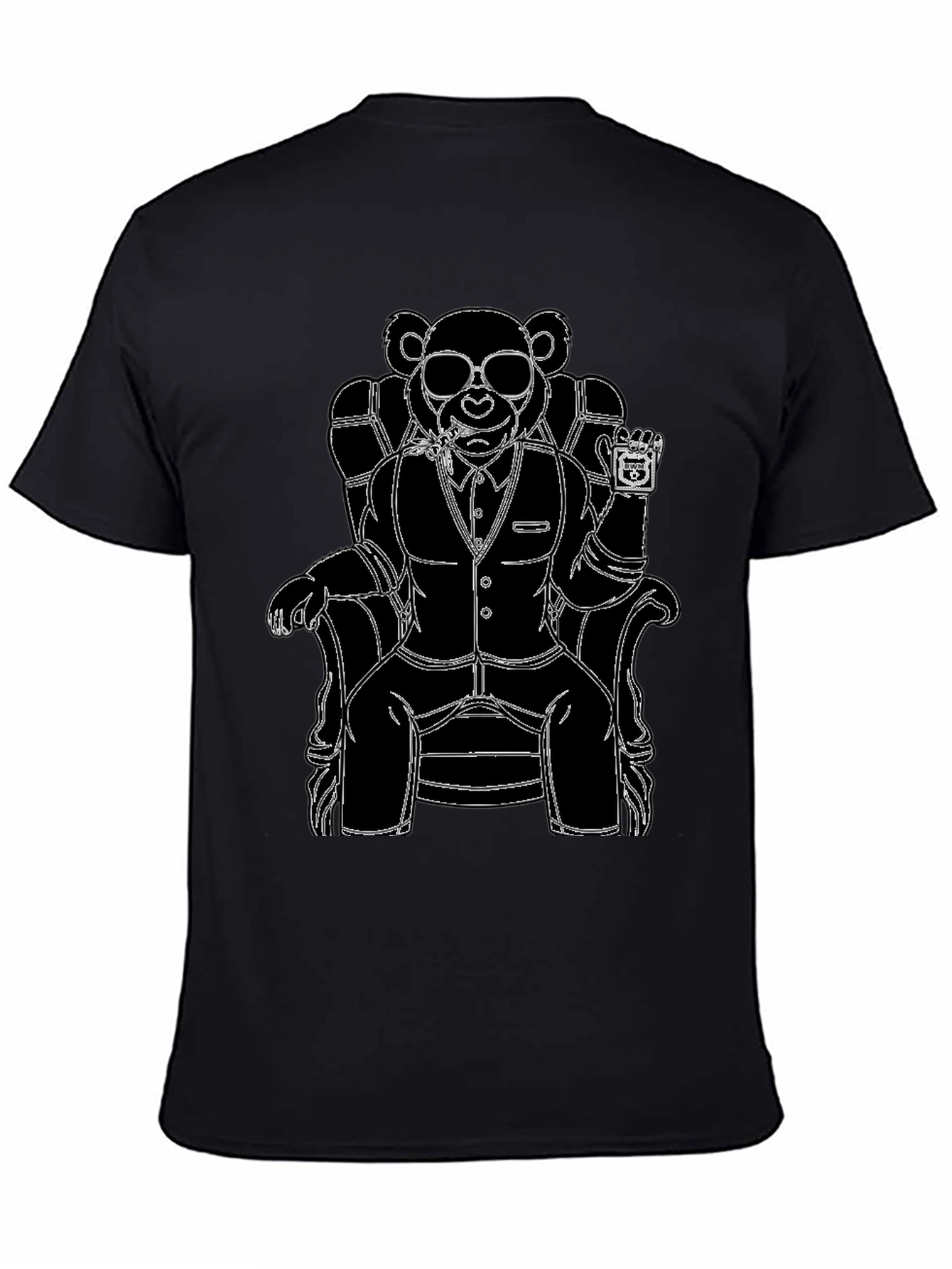 Black Bear Boss T-Shirt - Cool Graphic Tee view 4