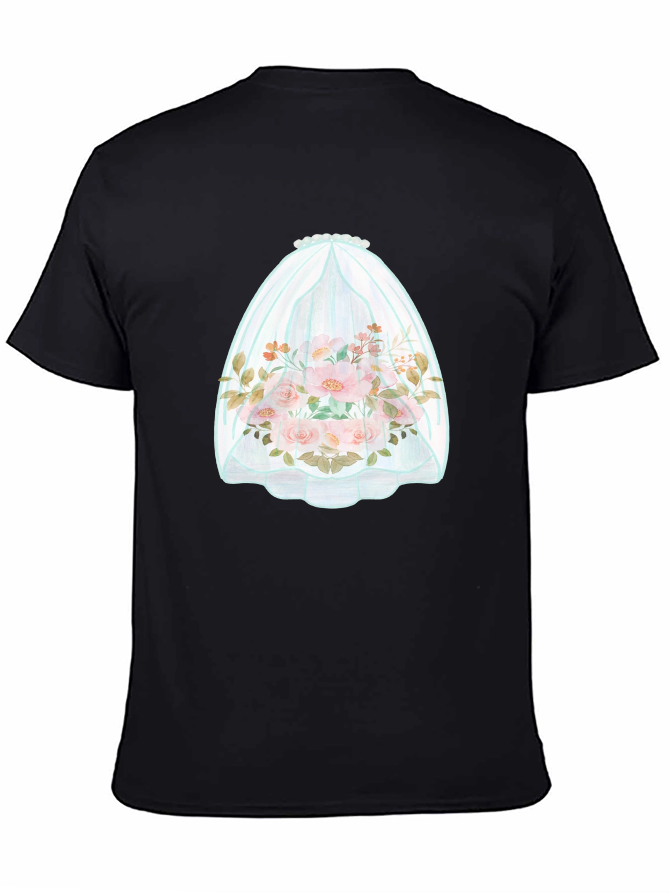Floral Bouquet in Veil Graphic Tee - 4