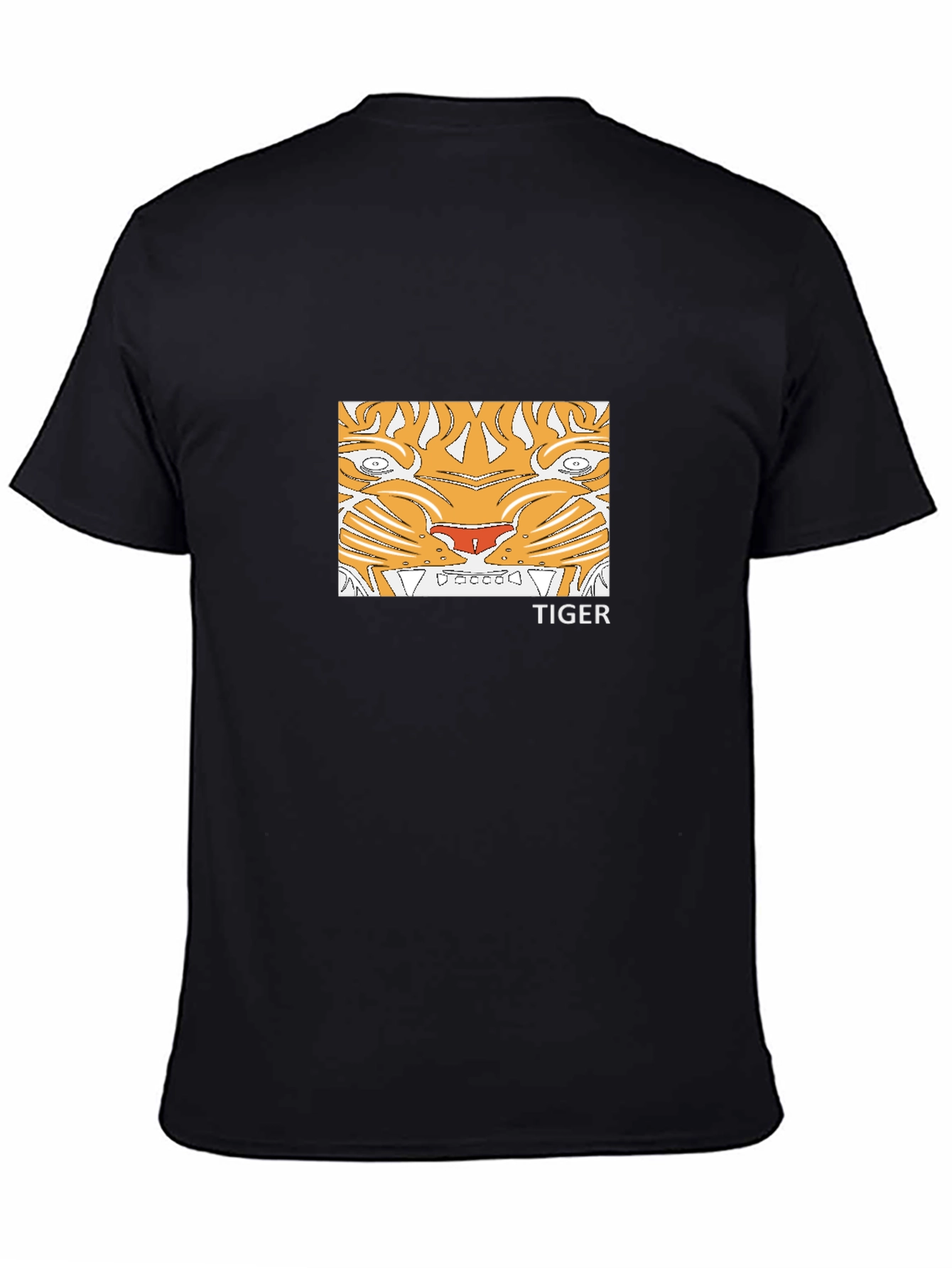 Black Tiger Graphic Tee - Unisex Cotton T-Shirt view 4