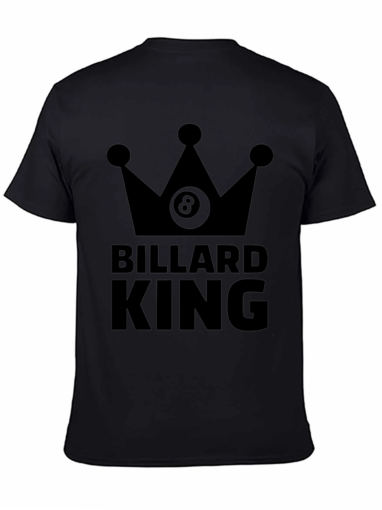 Billiard King T-Shirt - Eight Ball Crown Graphic - 4