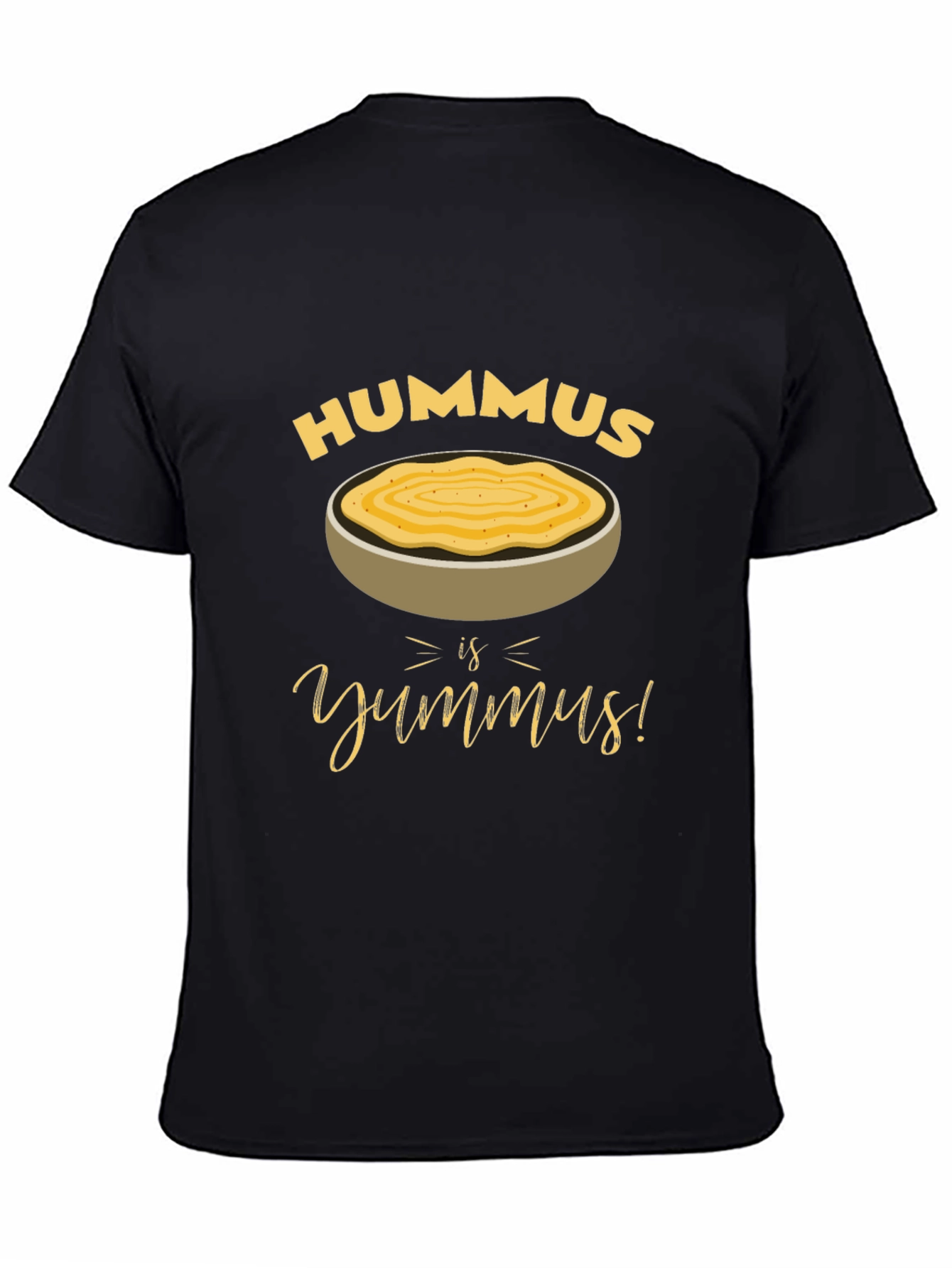 Black Hummus is Yumm-us! T-Shirt view 4