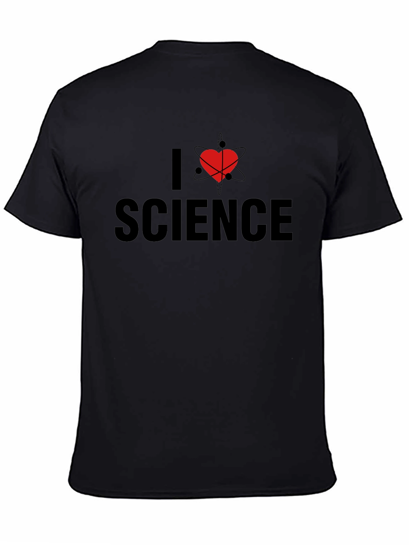 Black I Heart Science Graphic T-Shirt - Black view 4