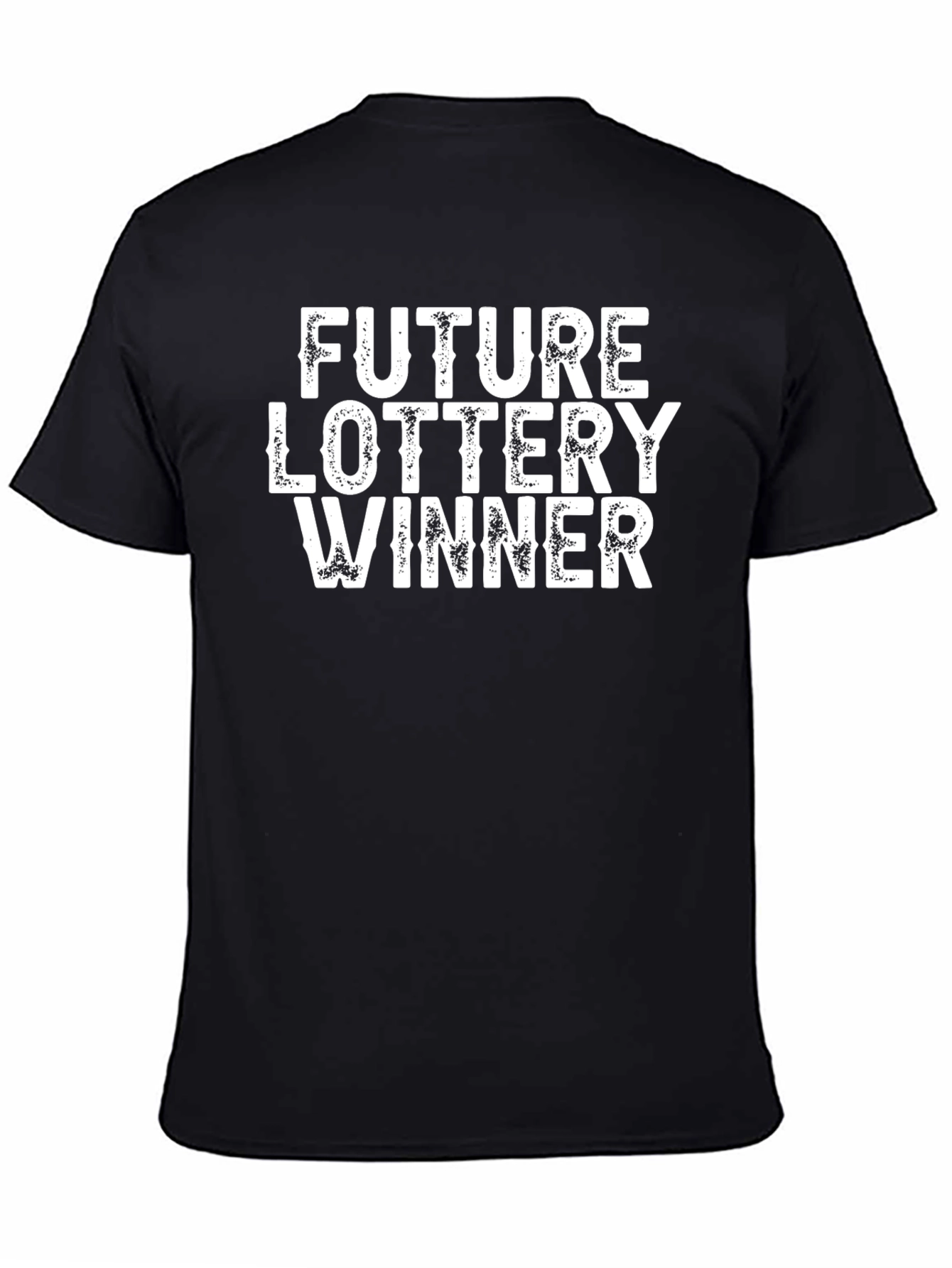 Black Future Lottery Winner Graphic Tee - Black view 4