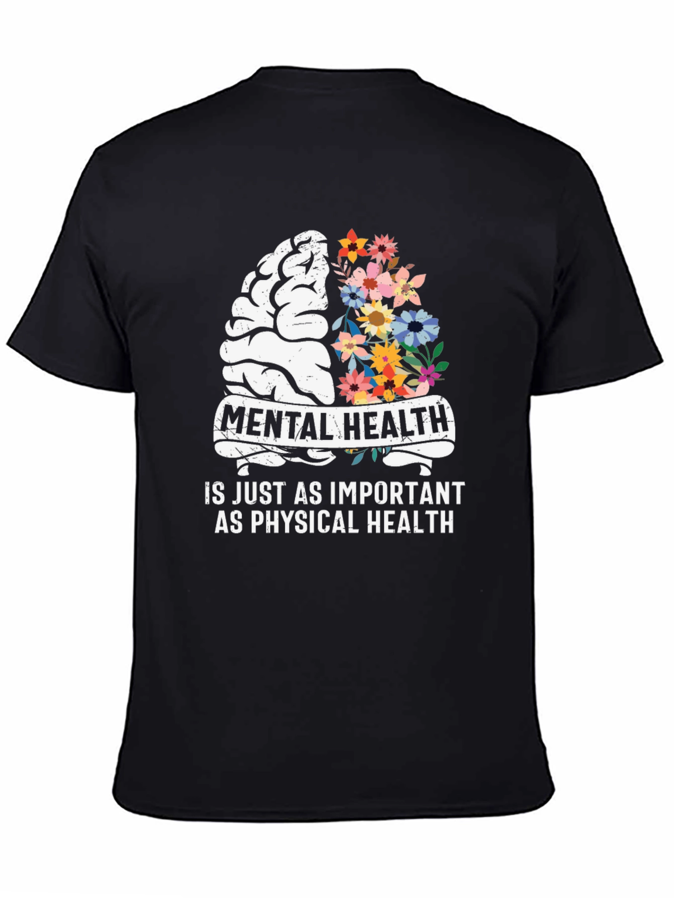 Black Mental Health Awareness Graphic Tee view 4