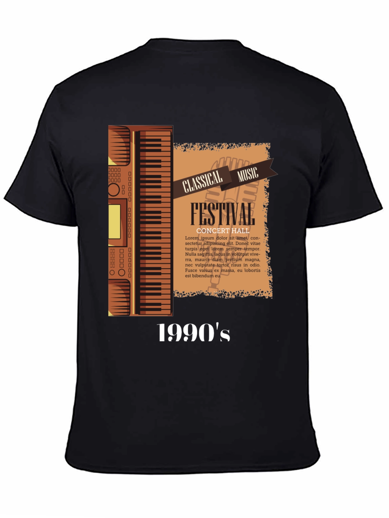 Black Classical Music Festival 1990's Graphic Tee view 4