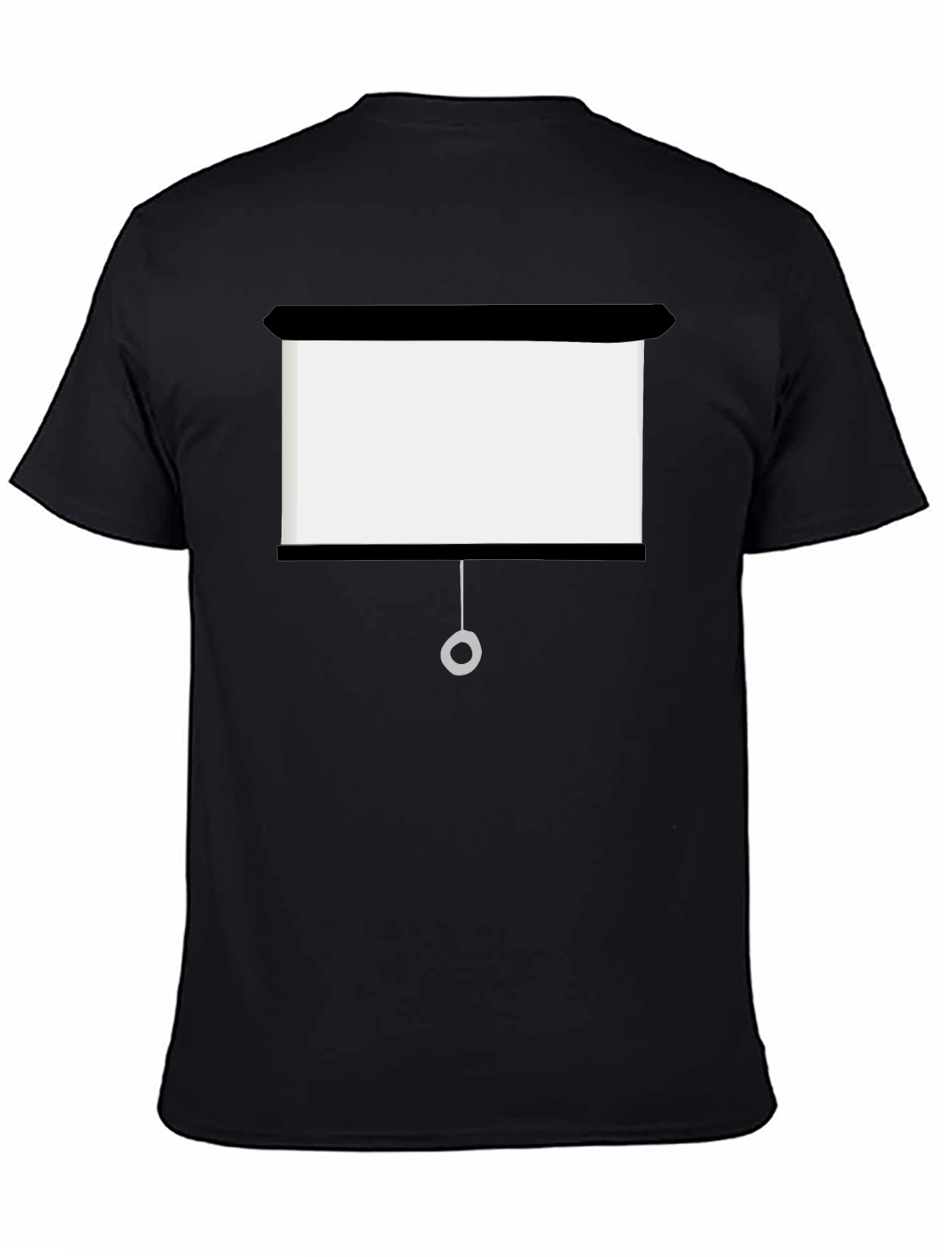 Black Projector Screen Funny T-Shirt view 4
