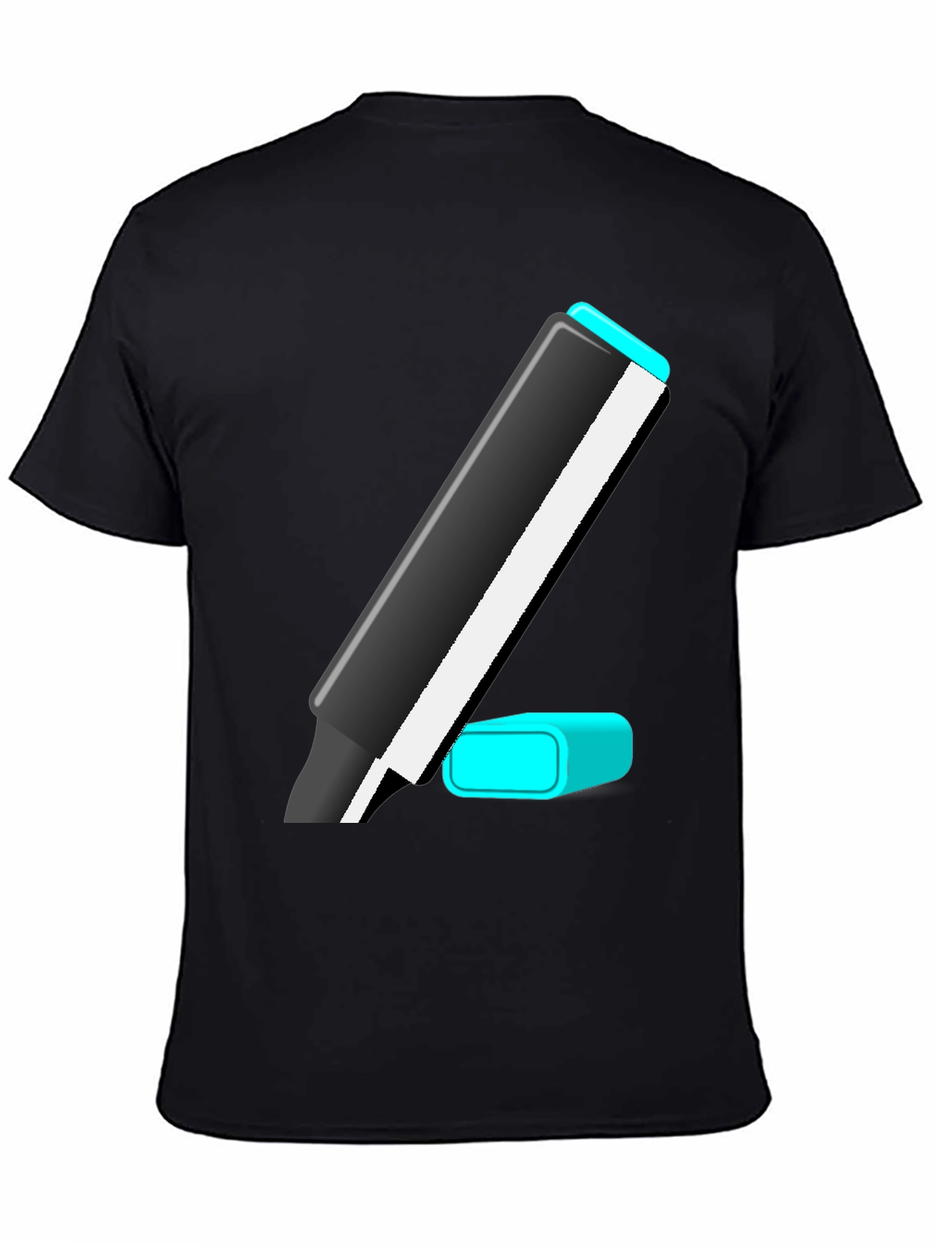 Black Marker Graphic Tee - Casual Style view 4