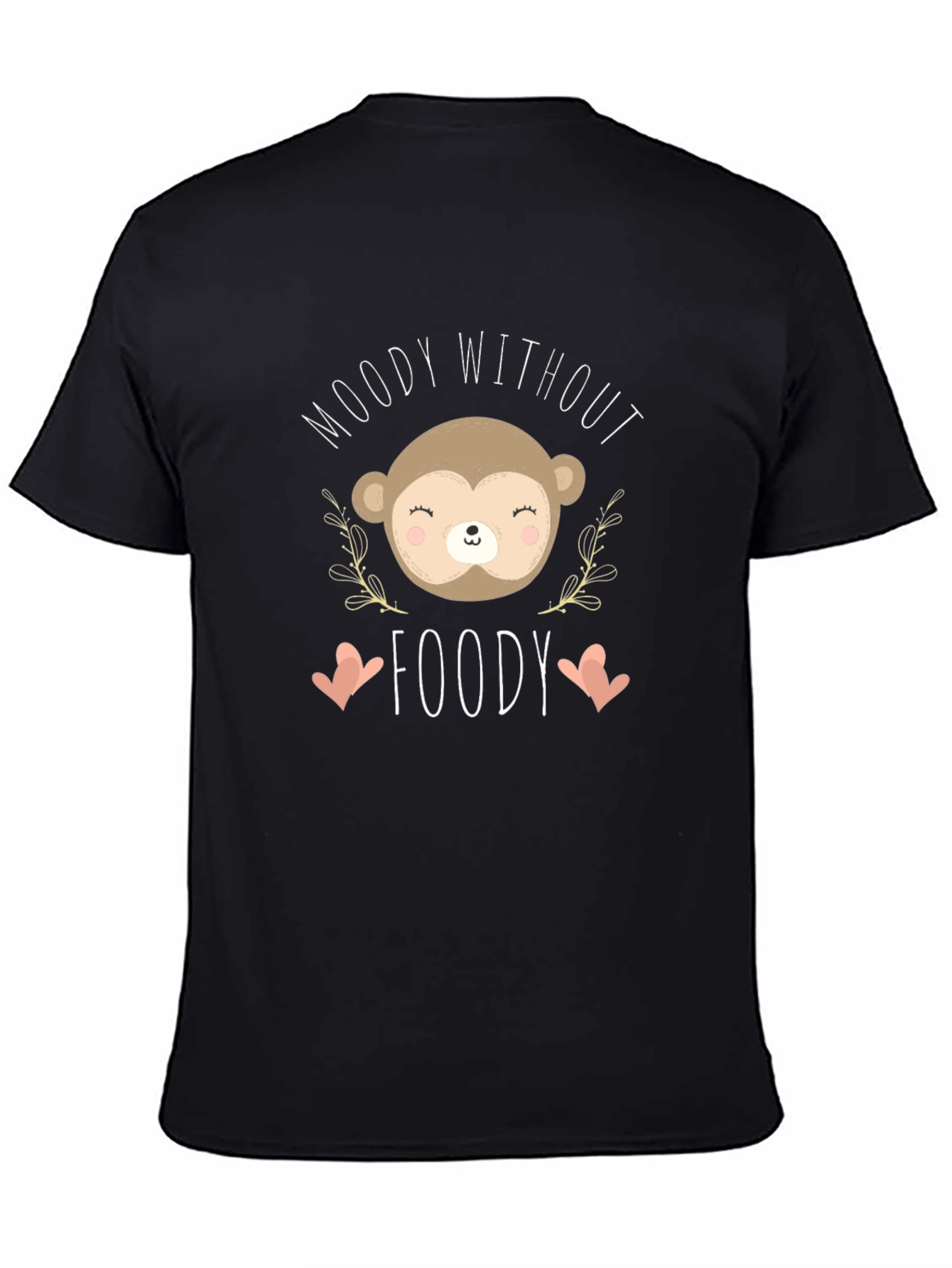 Black Moody Without Foody Black Graphic Tee view 4