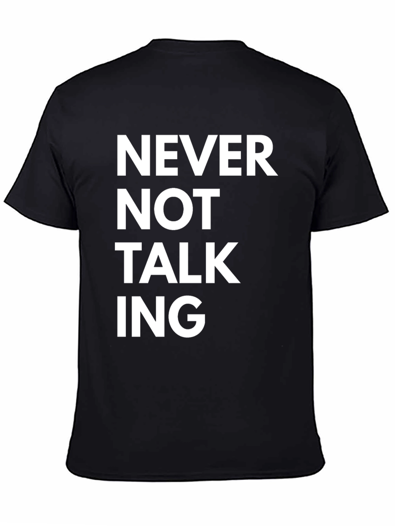 Black Never Not Talking Graphic Tee view 4
