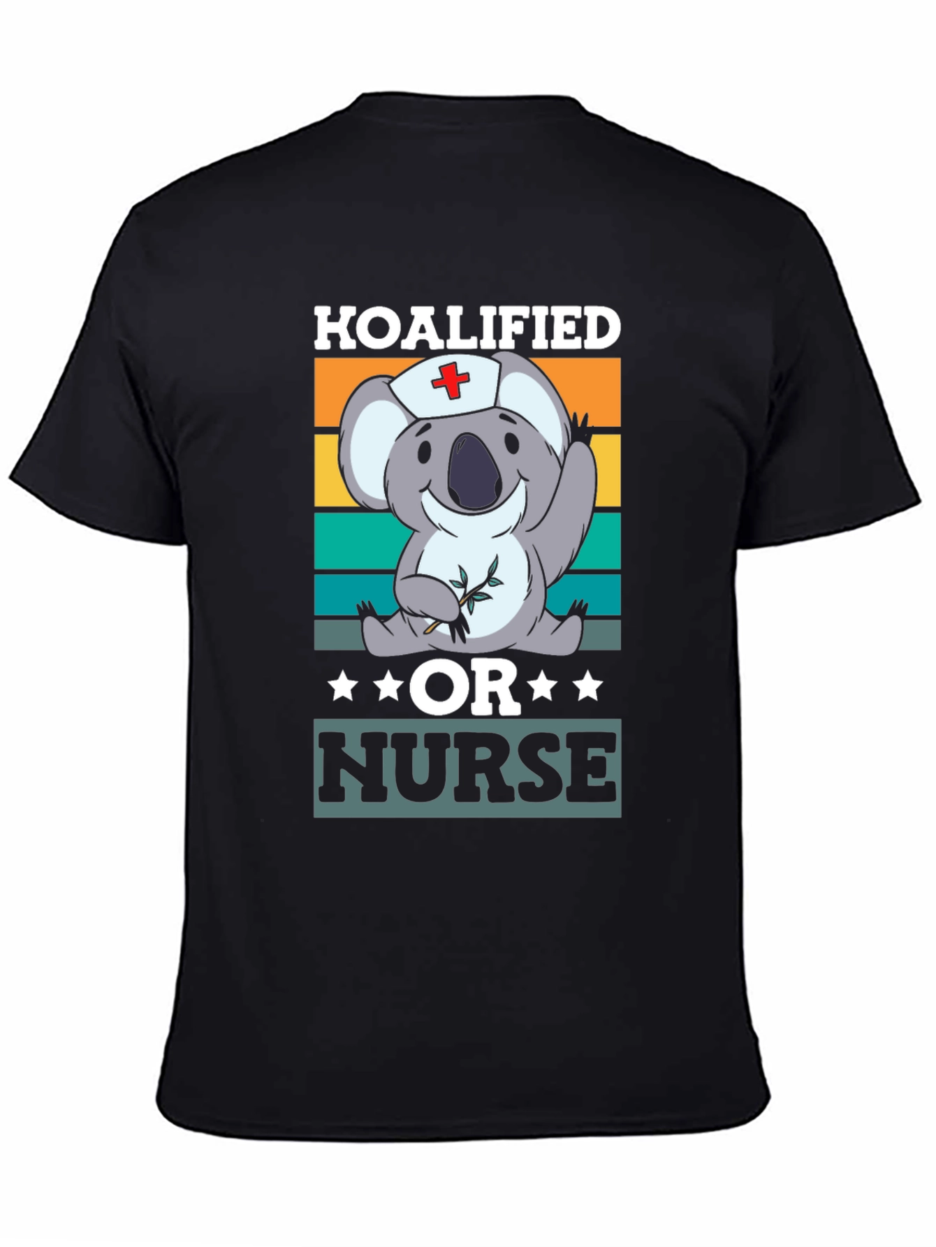 Black Koalified Nurse Graphic T-Shirt view 4
