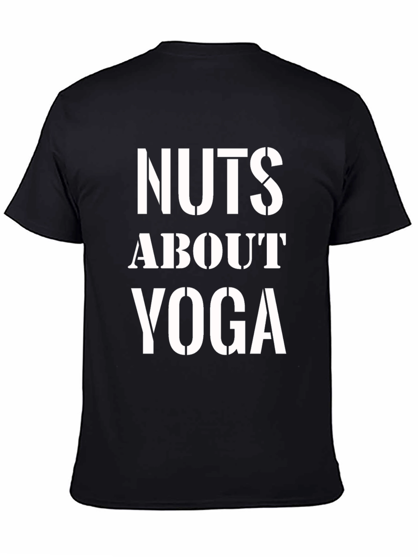 Black Nuts About Yoga T-Shirt - Black Graphic Tee view 4