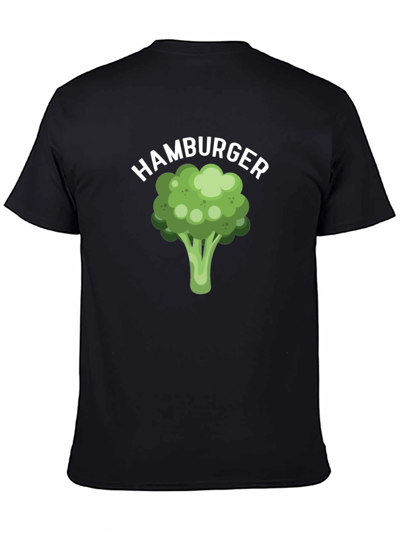 Black Broccoli Hamburger Graphic Tee view 4