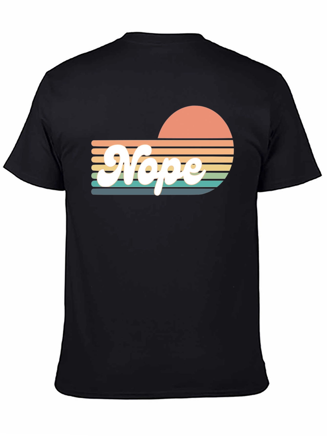 Retro Nope T-Shirt - Sunset Vibes - 4