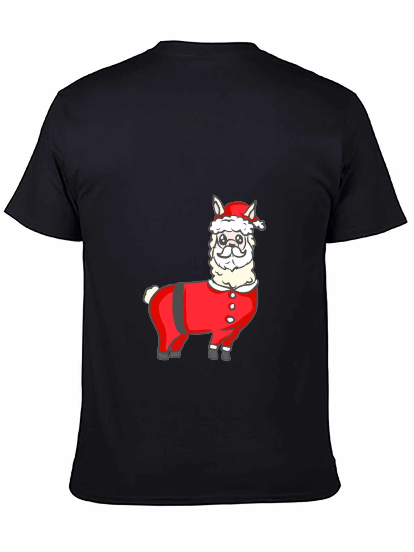 Santa Llama T-Shirt - Holiday Festive Wear - 4