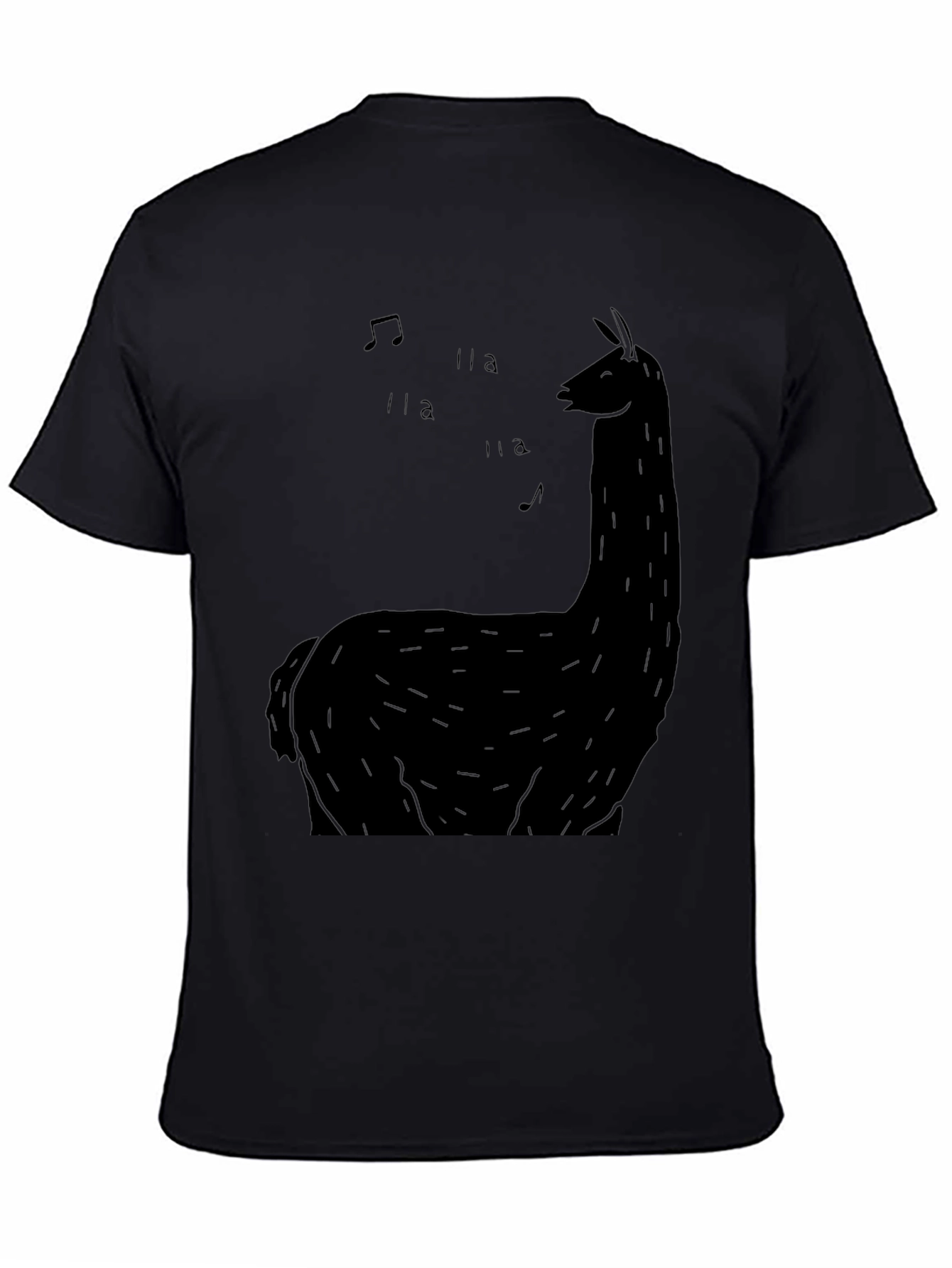 Black Llama Music Graphic Tee view 4