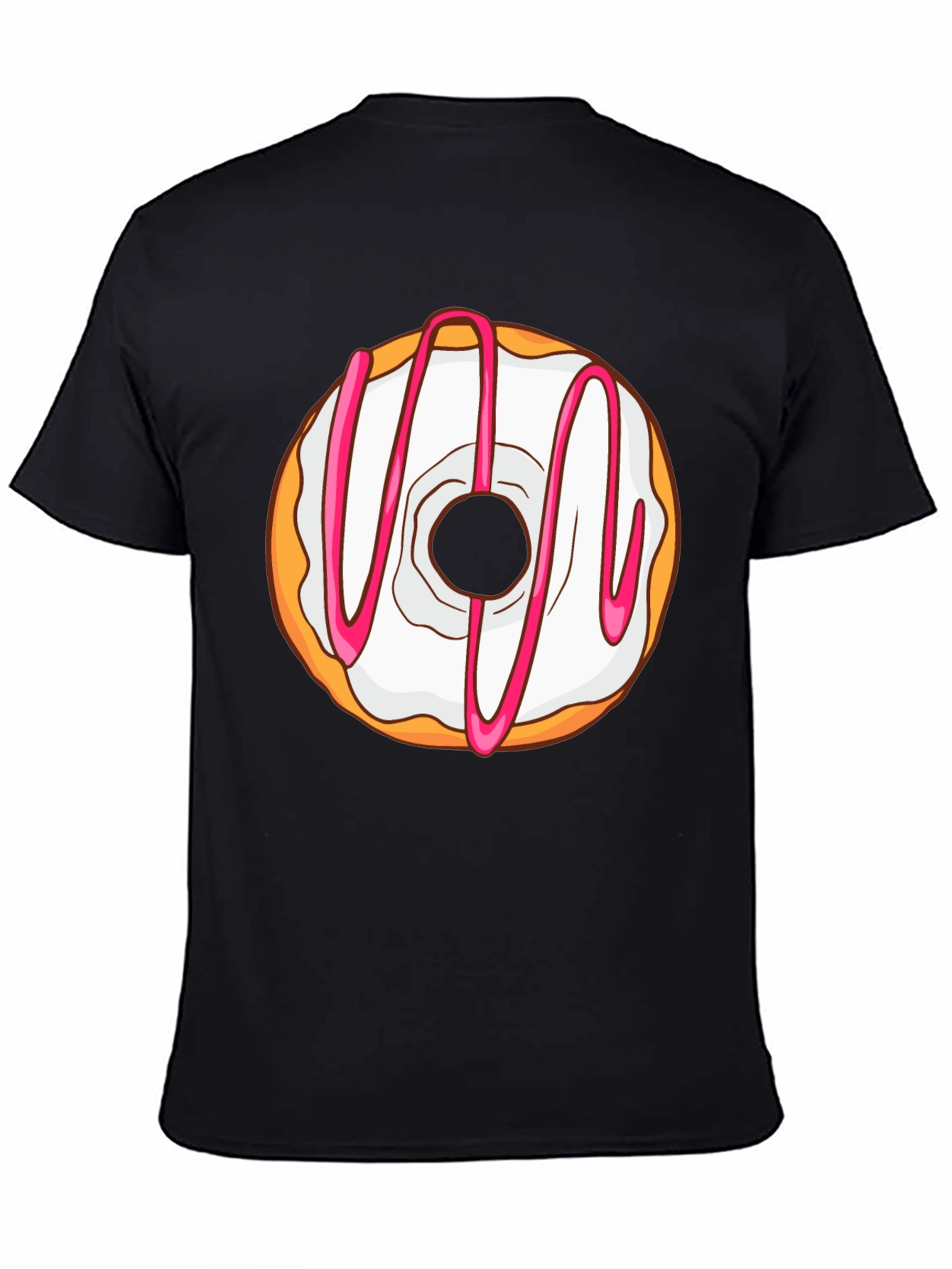 Black Donut Graphic Tee - Sweet Treat T-Shirt view 4