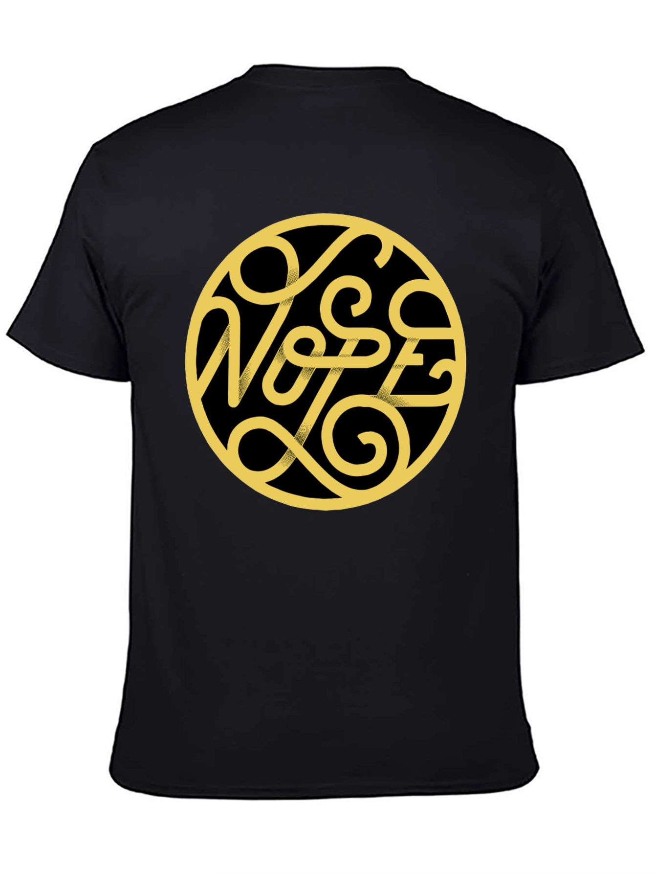 Black Nope Graphic Print Black T-Shirt view 4
