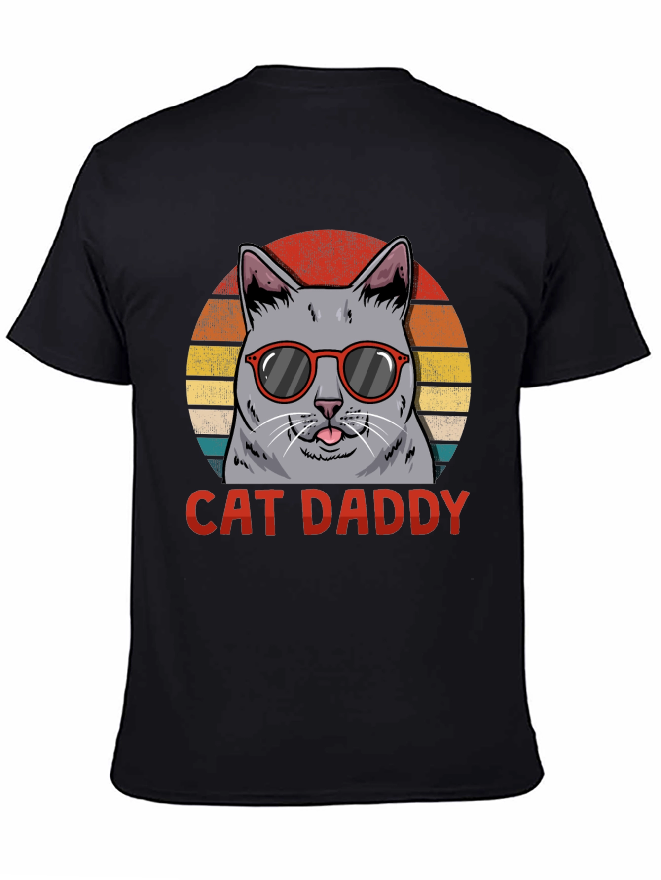 Black Cat Daddy T-Shirt - Novelty Graphic Tee view 4